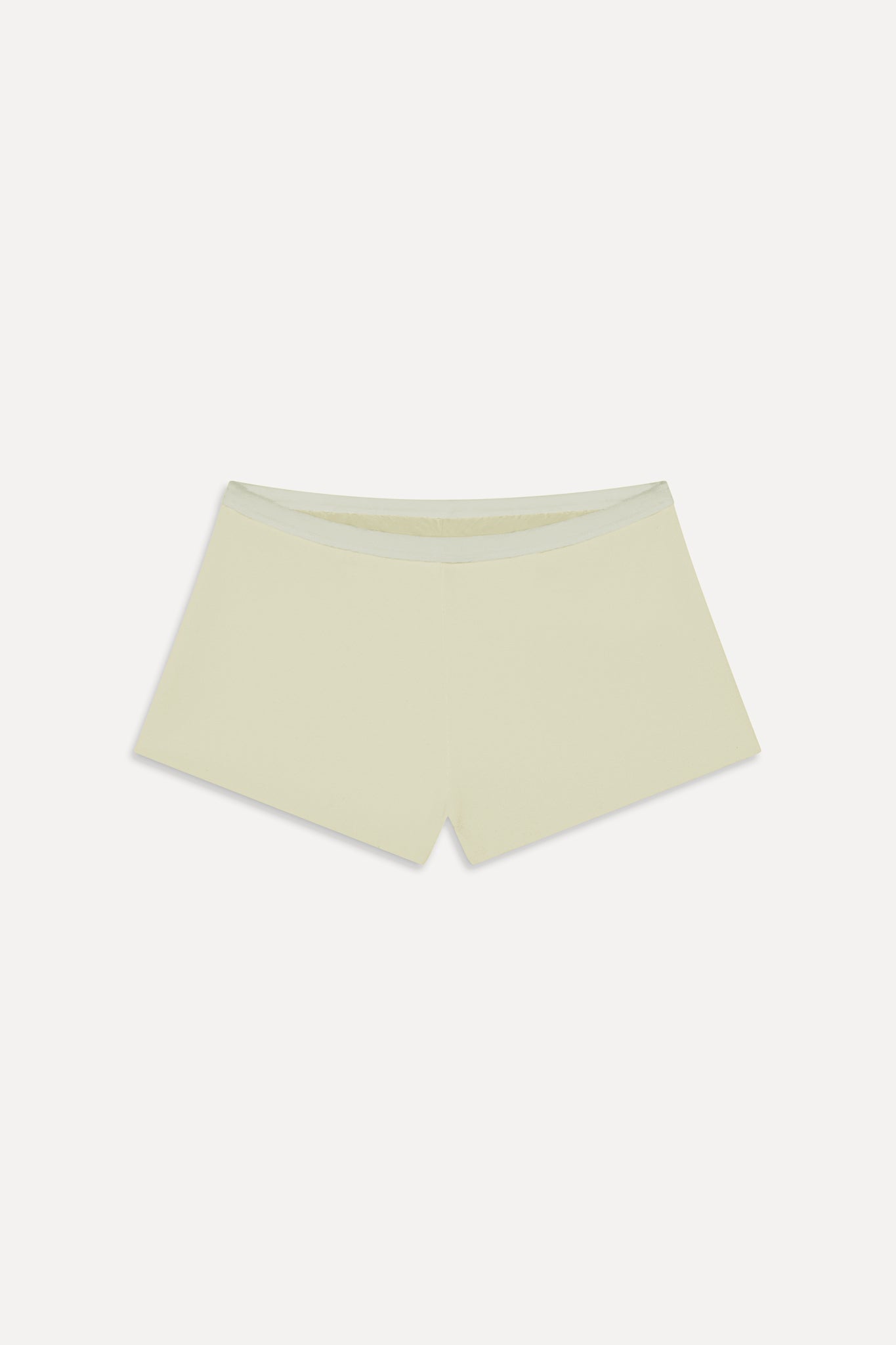 Caster Terry Cheeky Boy Shorts  Lemon