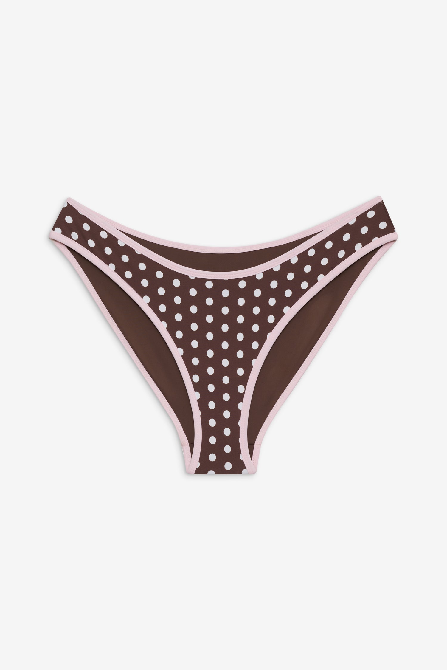 Catalina Full Coverage Bikini Bottom  Cocoa Dot