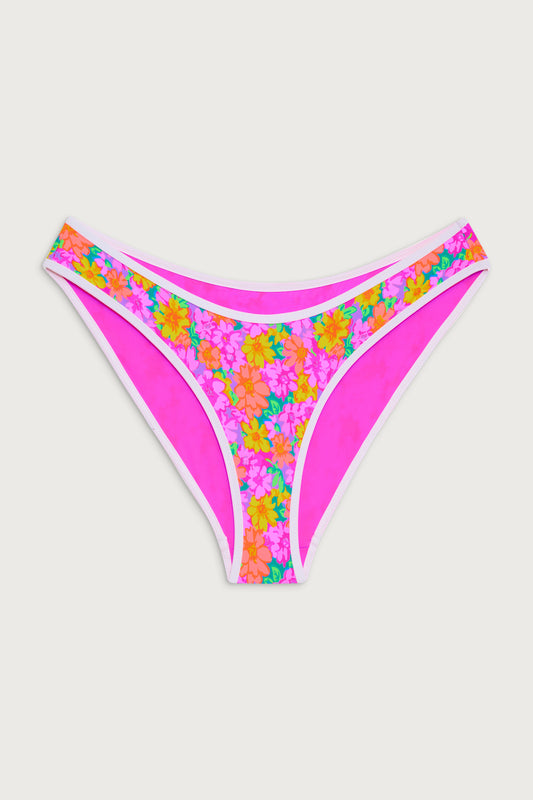 Catalina full coverage bikini bottom daisy pond by Frankies Bikinis 