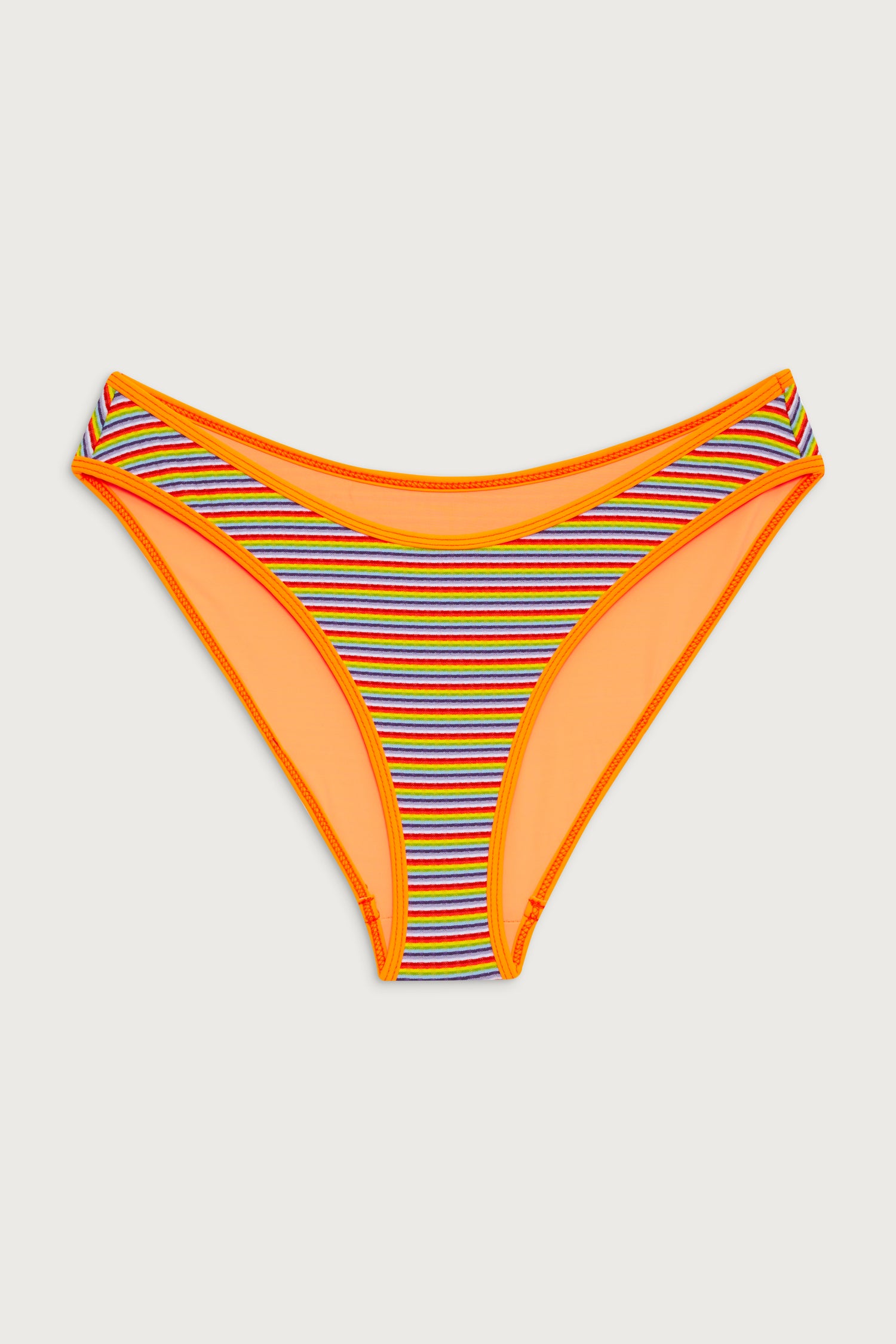 No Boundaries Bikini - Orange/White Stripe