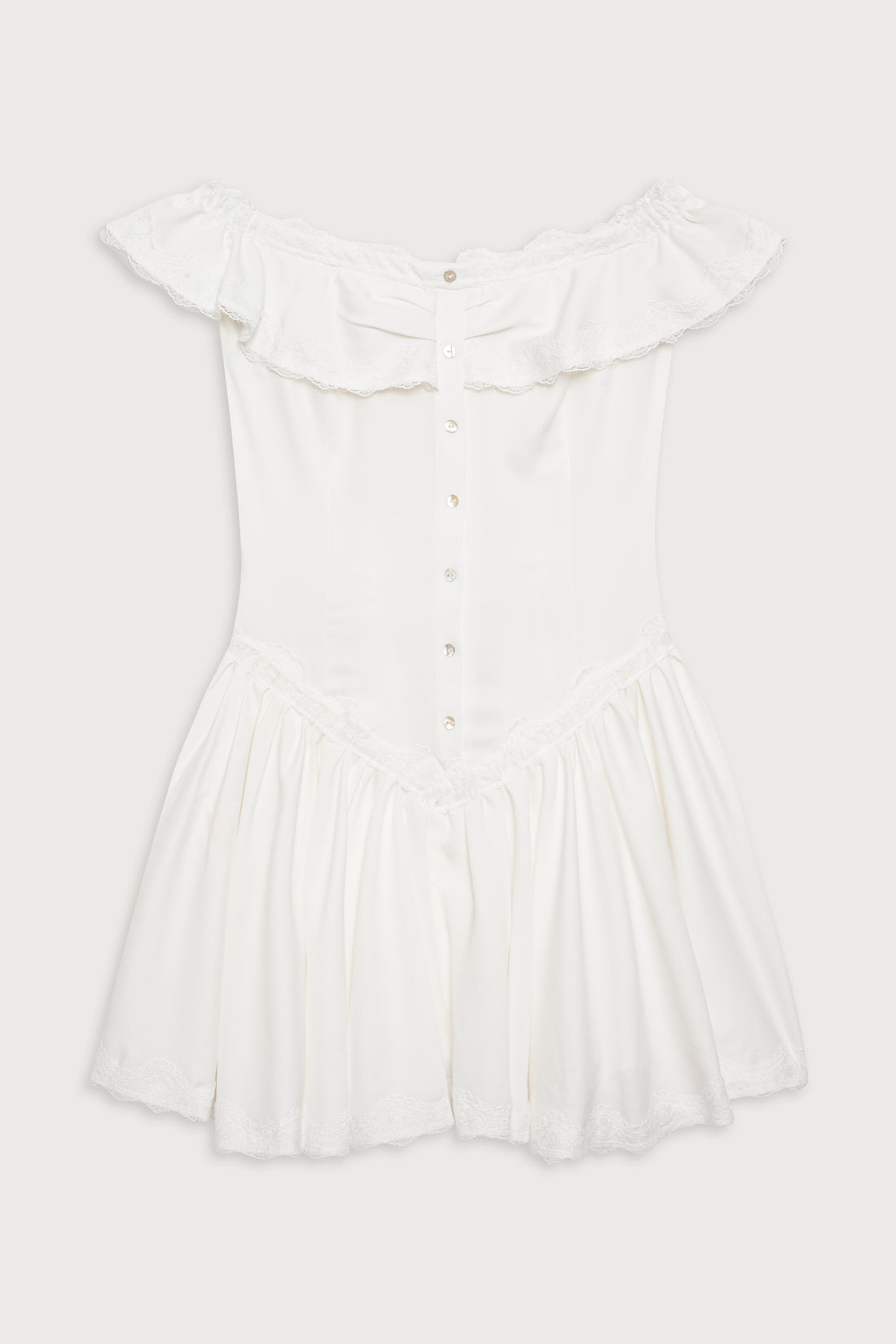 CHARISMA MINI DRESS - WHITE main image 0