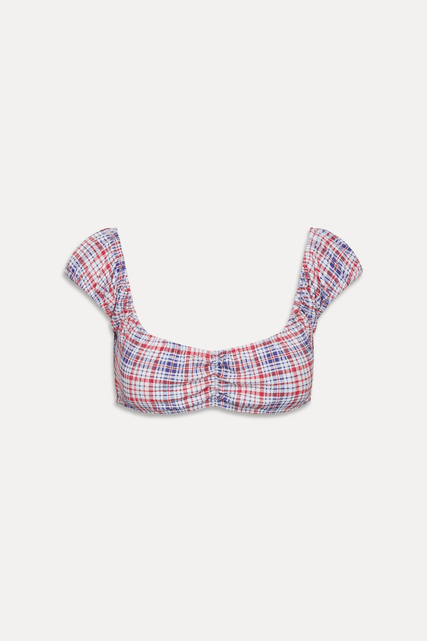 Charlotte Bikini Top - Americana Plaid