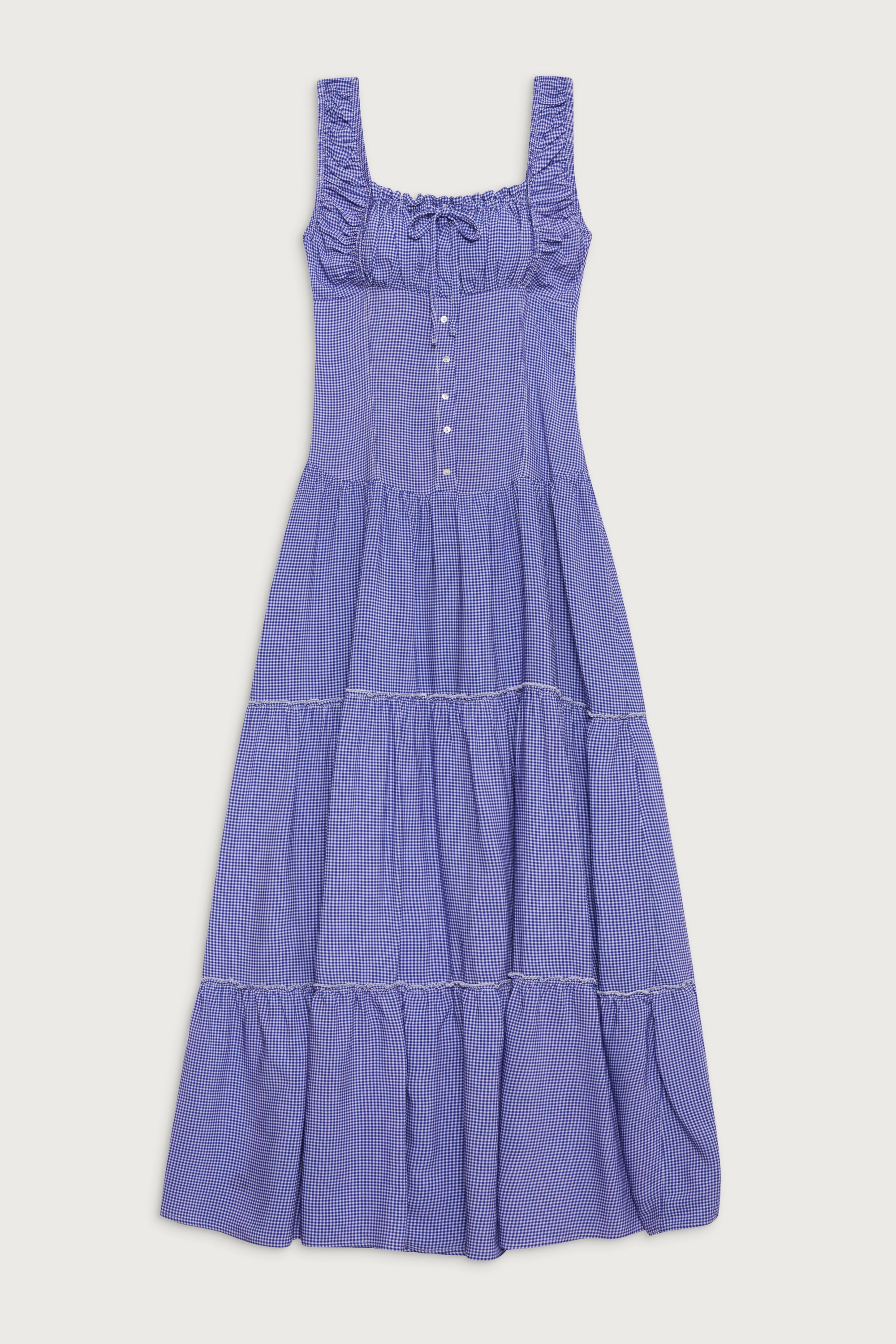 Christabelle Ruffle Maxi Dress - Sailor Gingham Christabelle Ruffle Maxi Dress - Sailor Gingham