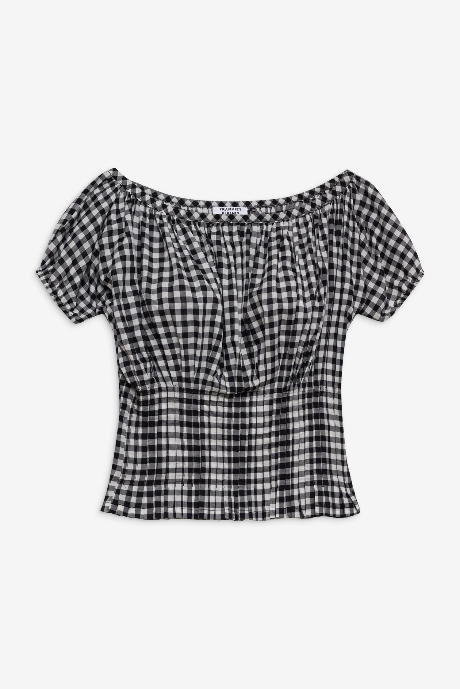 Cider Blouse  Black Gingham