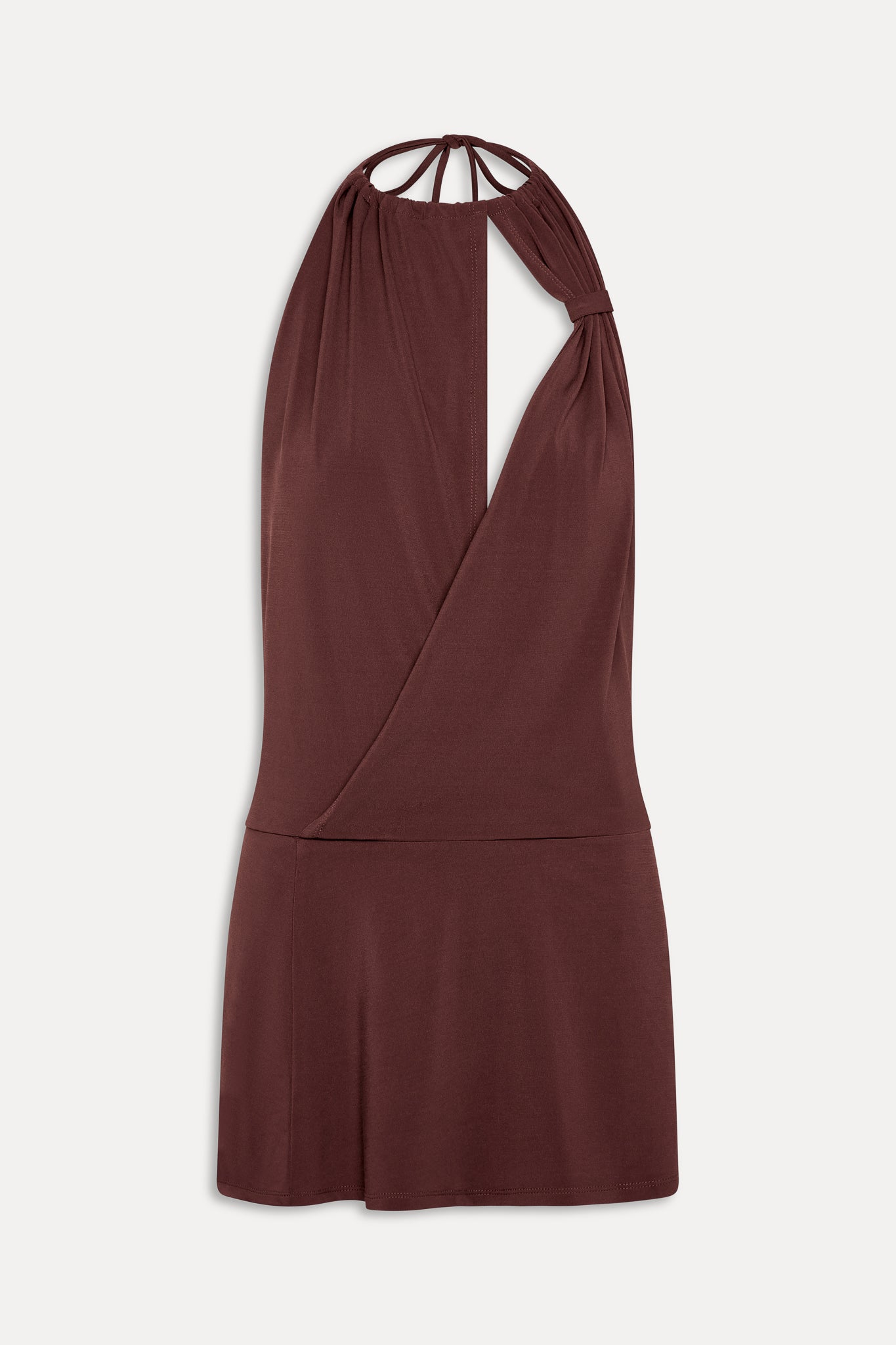 Cindy Wrap Mini Dress  Driftwood