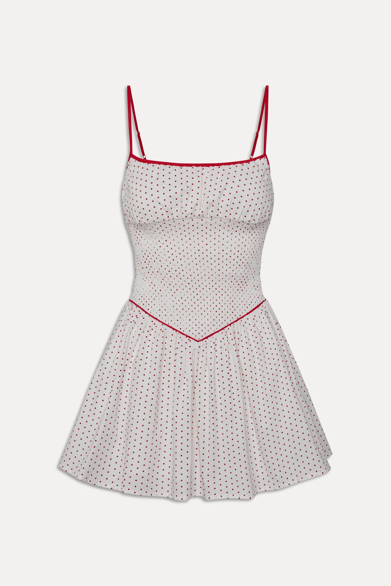 Coast Cotton Mini Dress - Red Dot