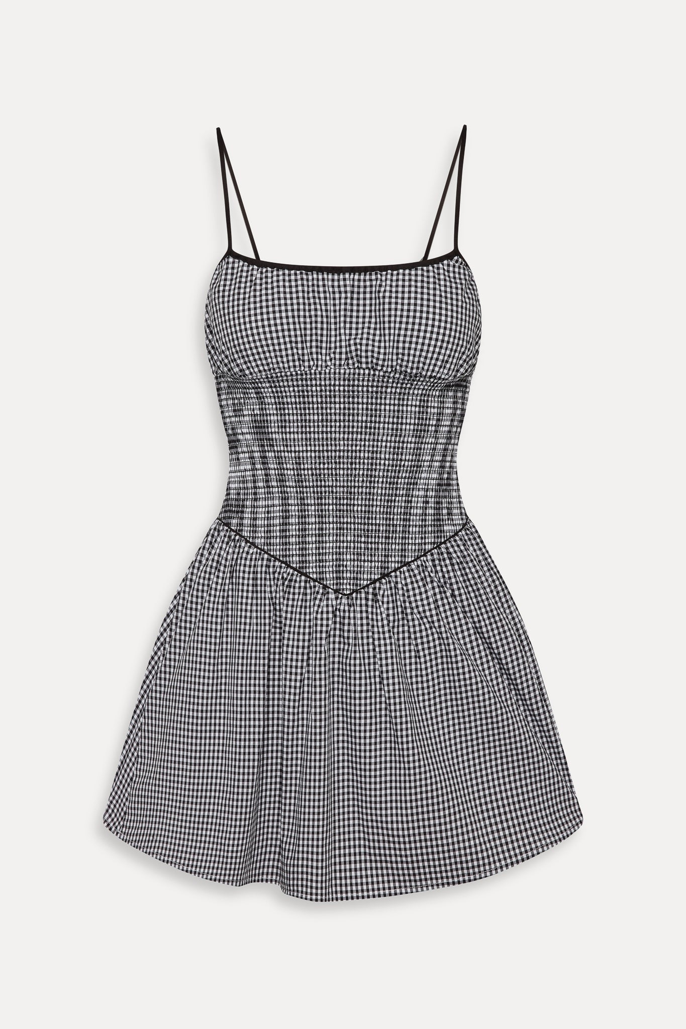 gingham dress black and white Frankies Bikinis - Coast Cotton Gingham Mini Dress