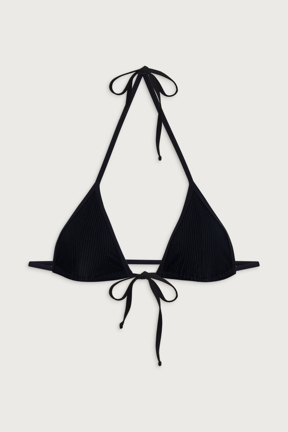 Micr Top Coastal Micro Triangle Bikini Top - Black
