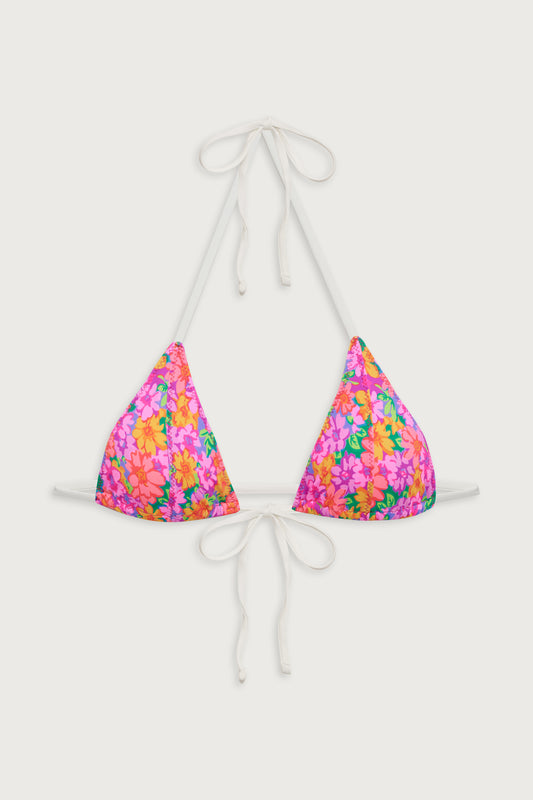 Coastal micro triangle bikini top daisy pond by Frankies Bikinis 