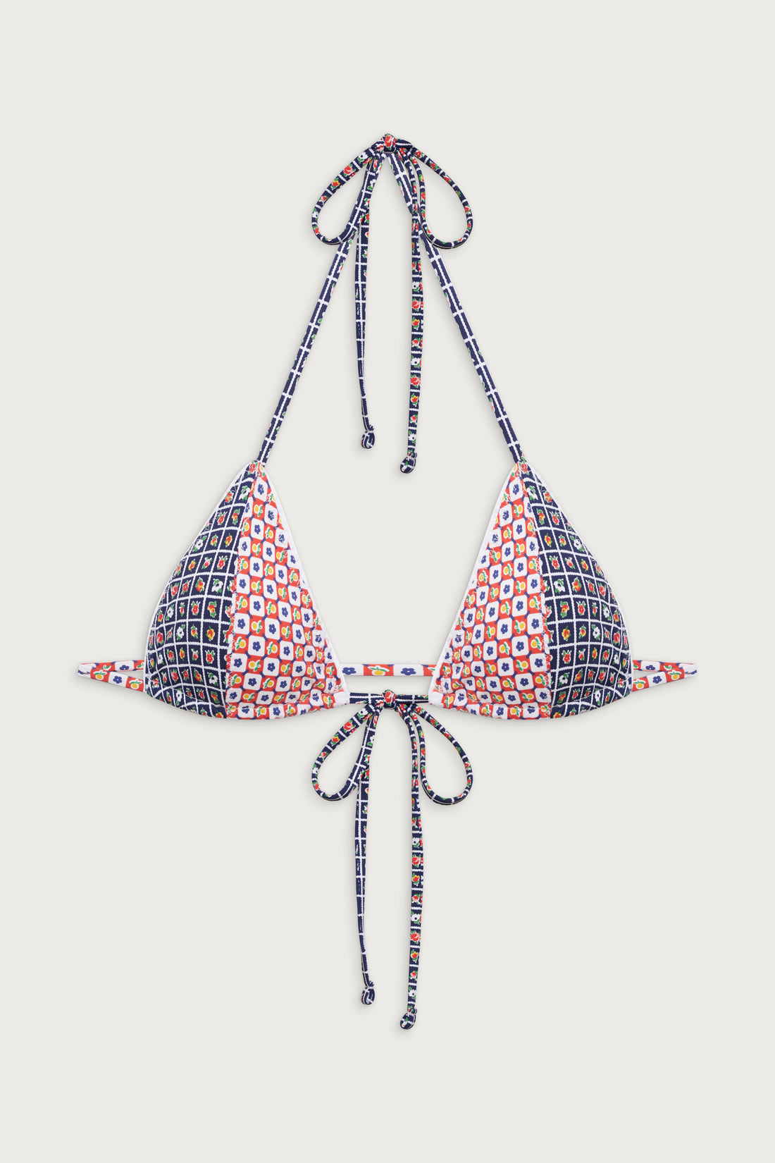 Coastal Micro Triangle Bikini Top - Farmhouse Florals