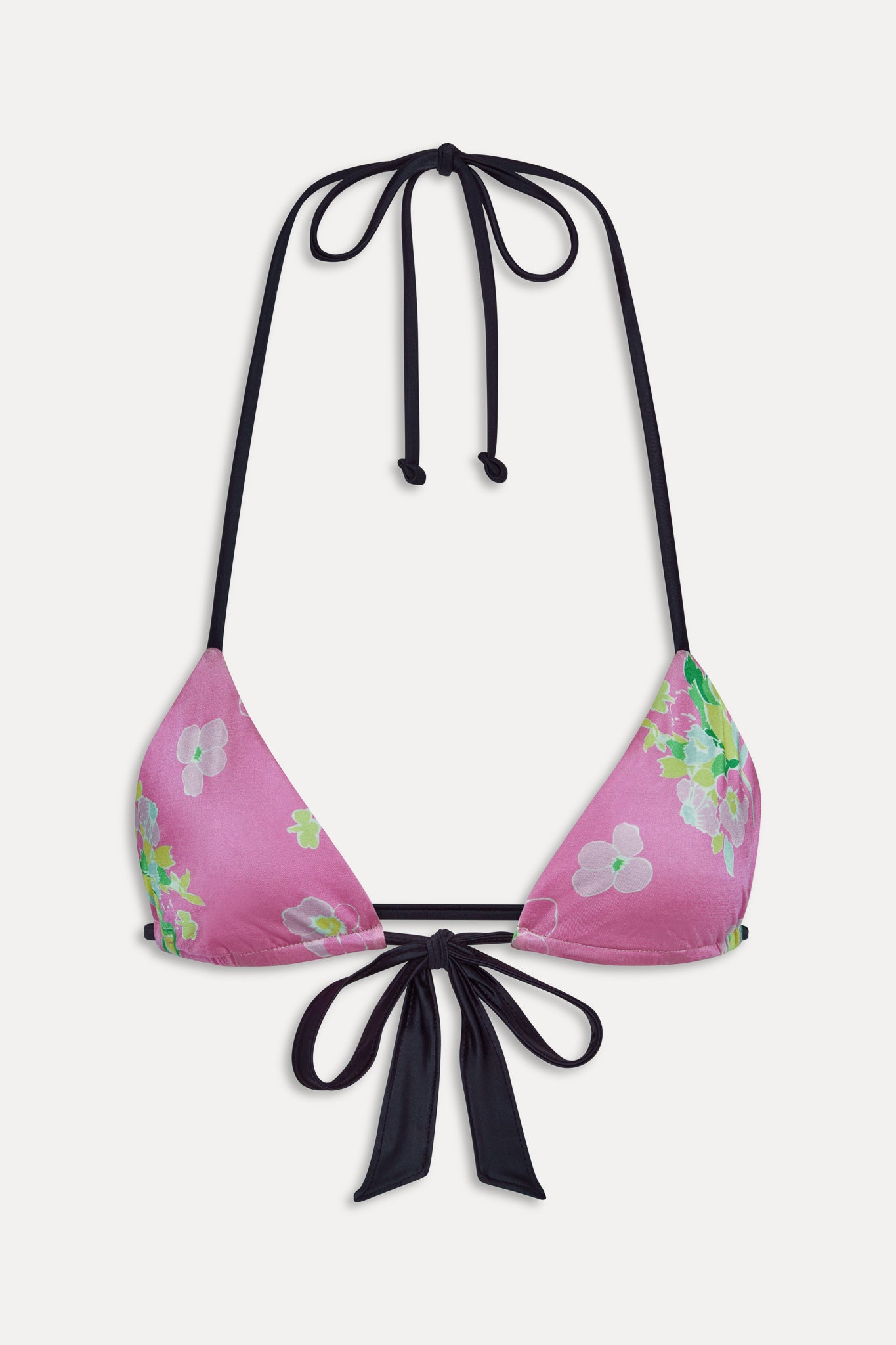 Coastal Micro Triangle Bikini Top  Midnight Blossom