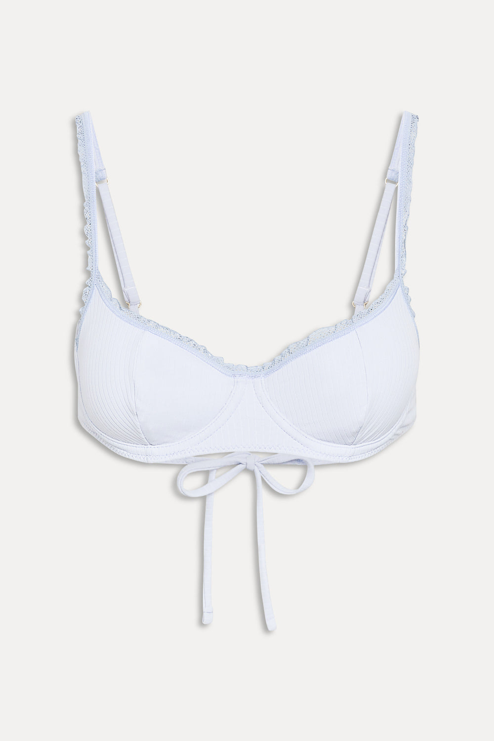 x Paige Lorenze Cola Ribbed Underwire Top  Something Blue