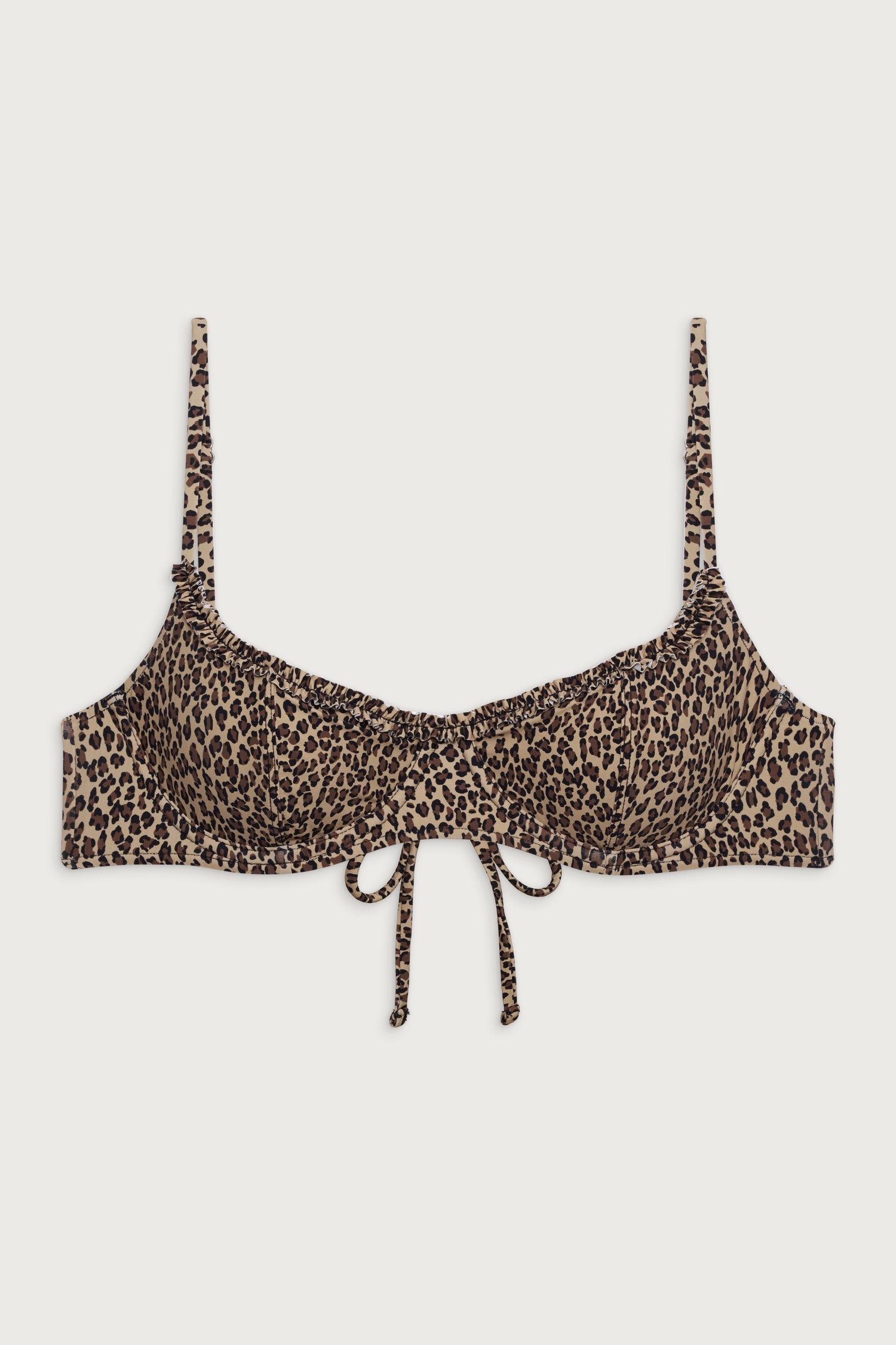 Cola Underwire Bikini Top  Baby Leopard