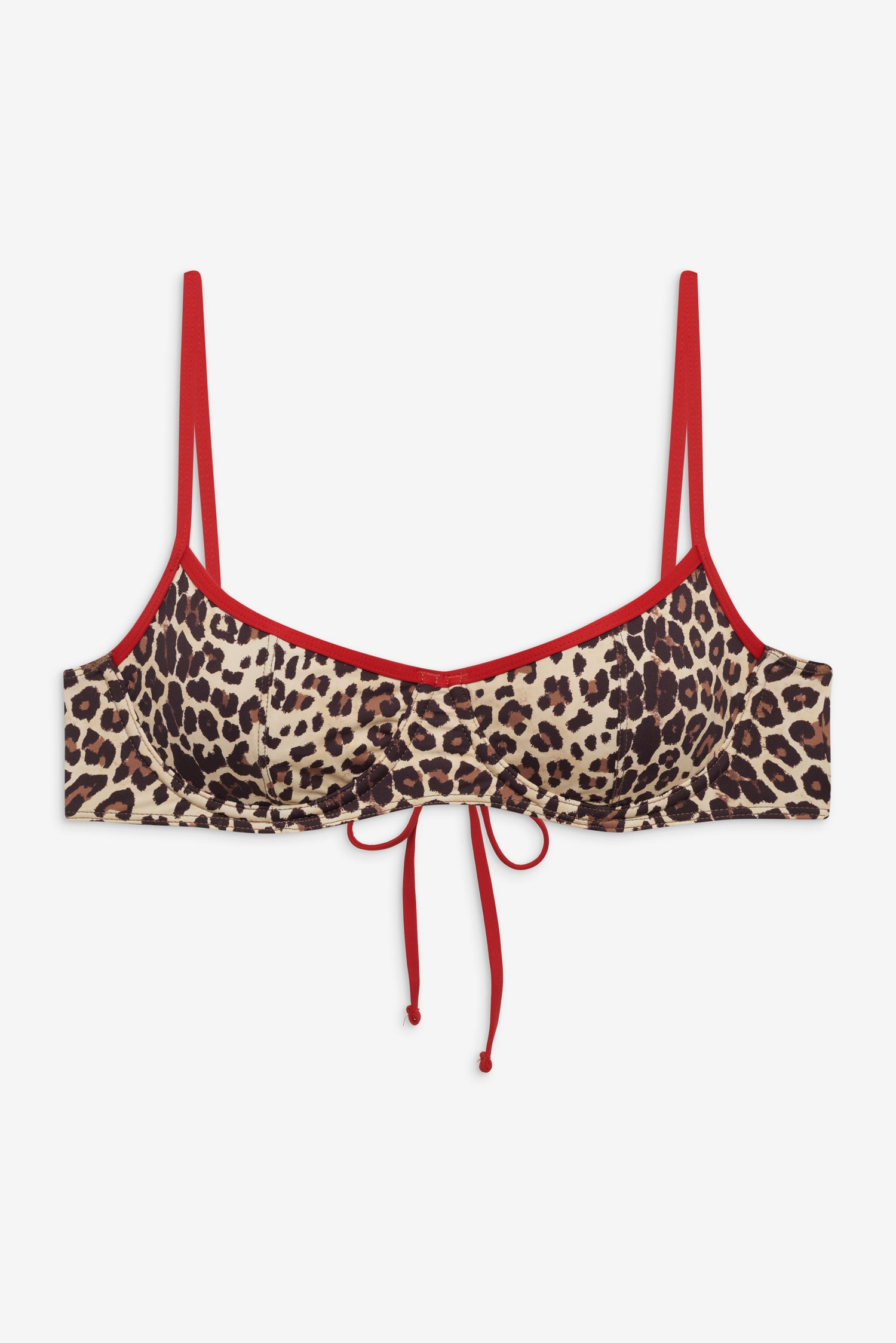 Cola Underwire Bikini Top  Cheetah