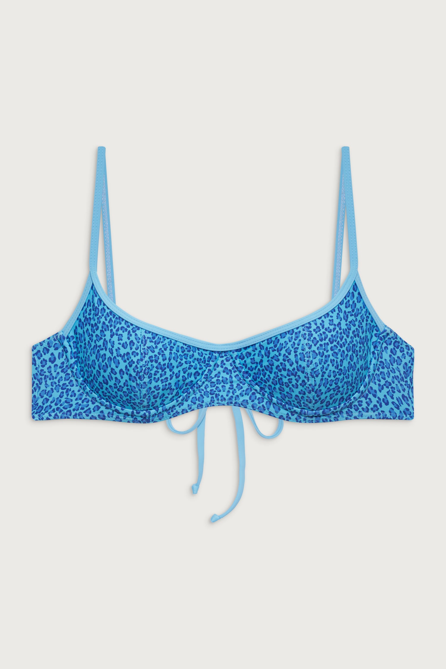 Cola Underwire Bikini Top  Cobalt Cheetah