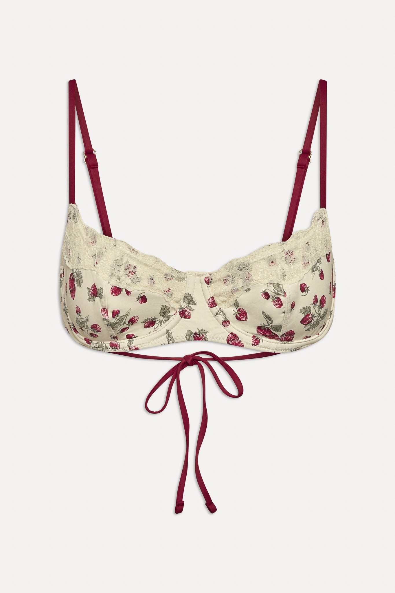 Cola Underwire Bikini Top  Strawberry Field