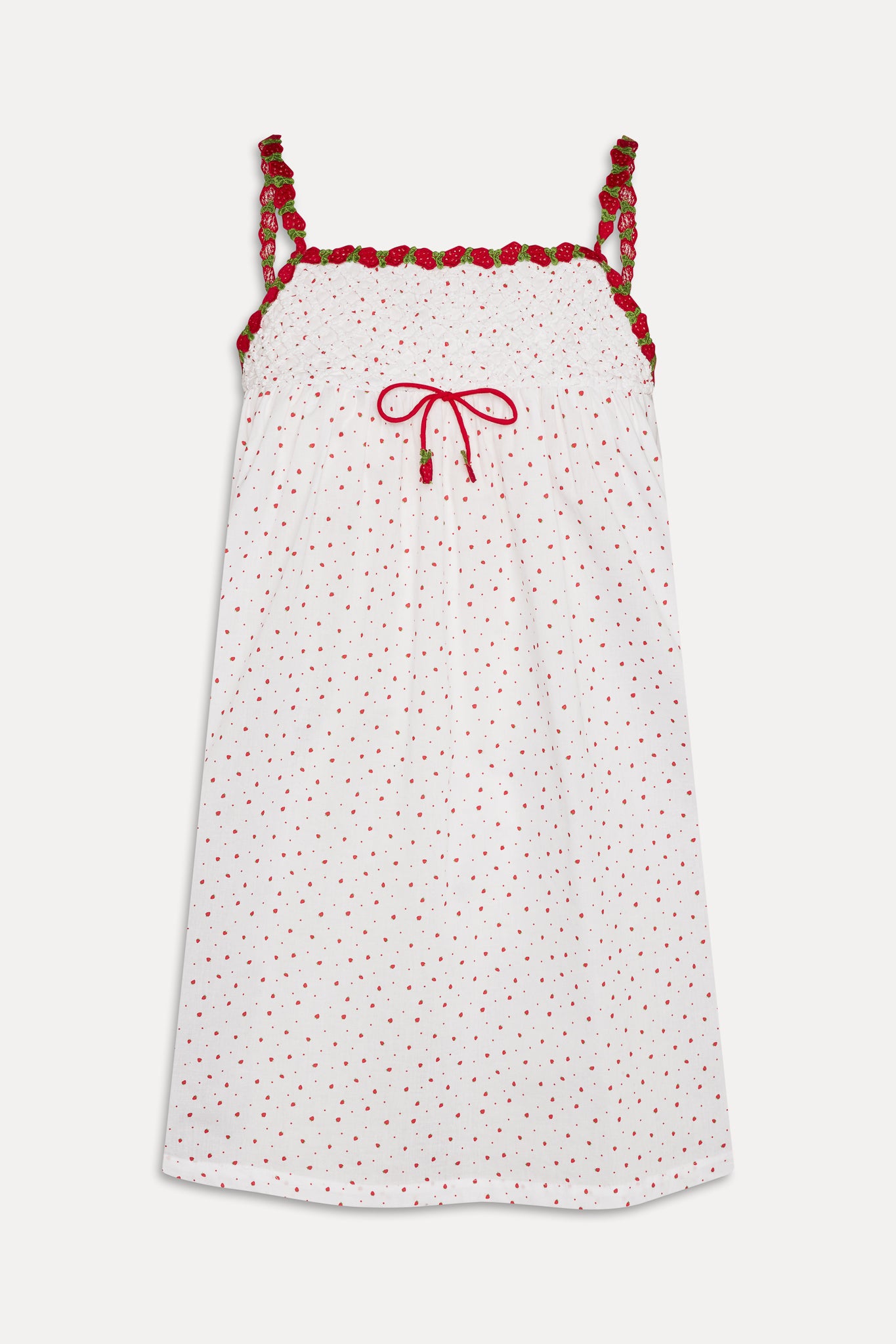 Coppola Cotton Babydoll Dress  Tiny Berry