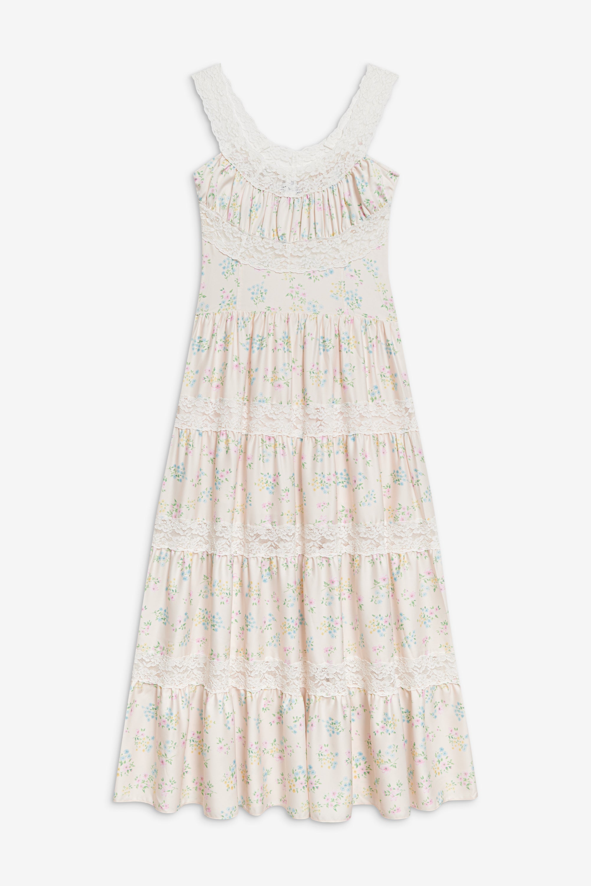 Dakota Floral Satin Maxi Dress - French Riviera Dakota Floral Satin Maxi Dress - French Riviera