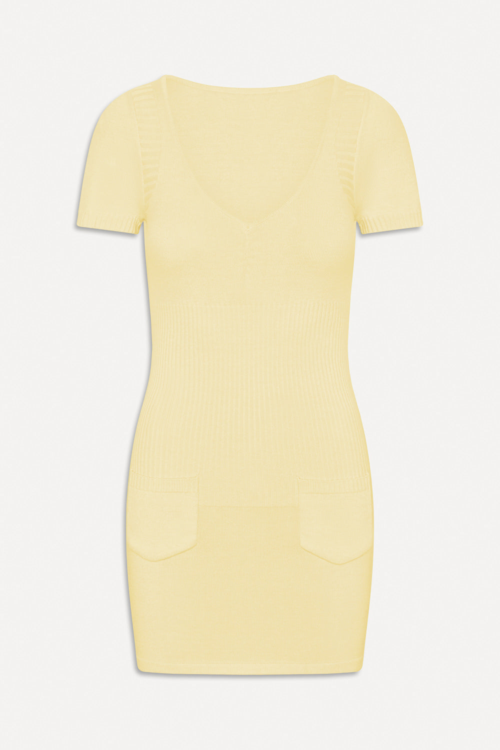 Frankies Bikinis Daphne Cloud Knit Mini Dress in Yellow - size S Frankies Bikinis Daphne Cloud Knit Mini Dress in Yellow - size S