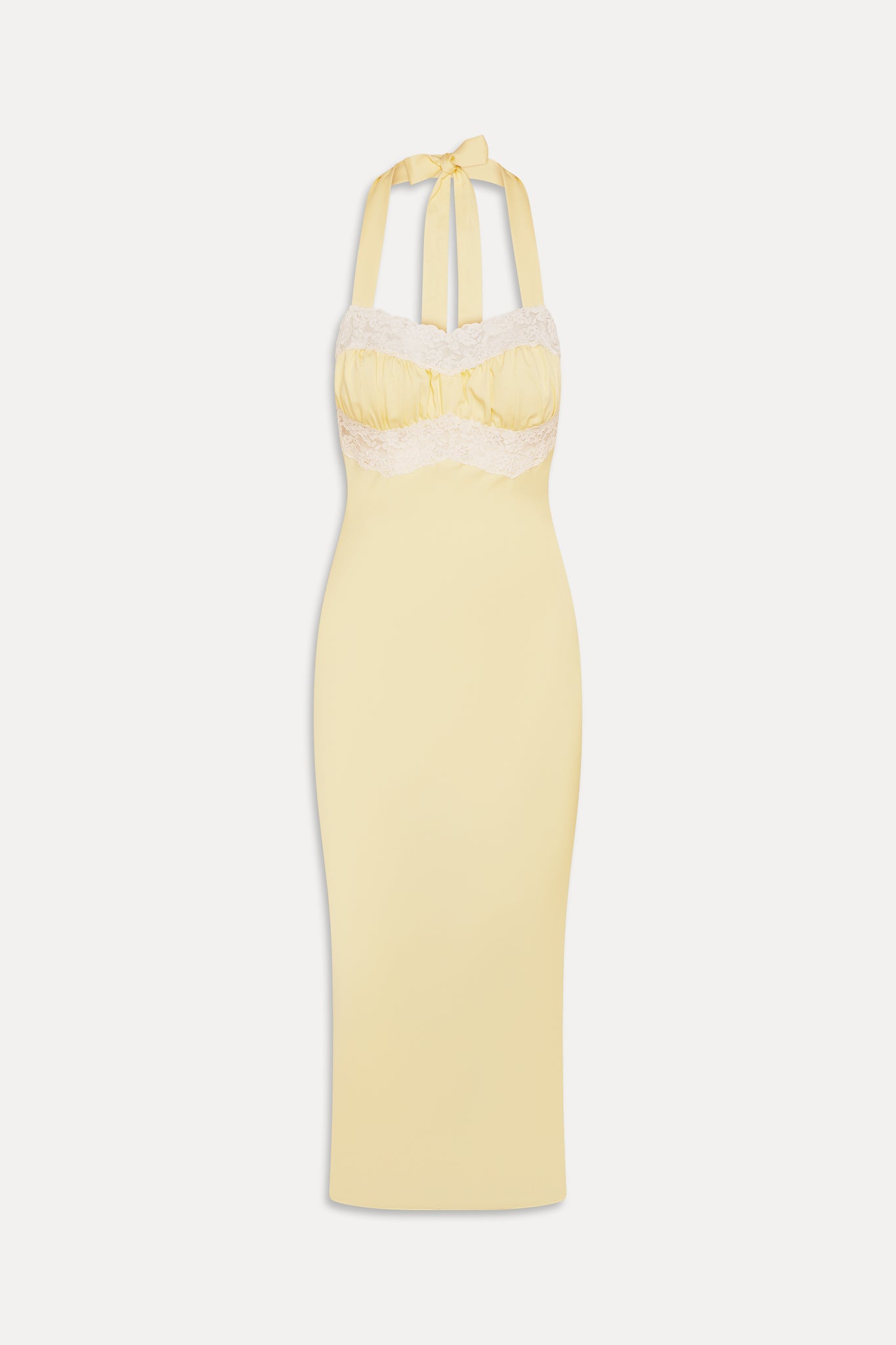 Darcy Satin Midi Dress  Whipped Butter