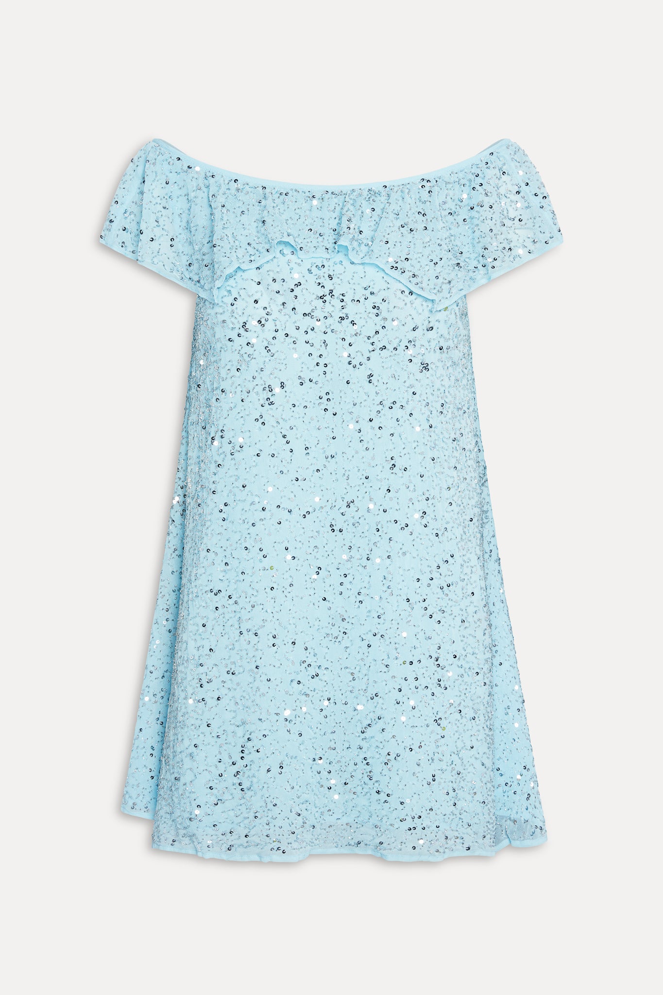 x Devon Lee Carlson Daydream Sequin Mini Dress  Blue Bloom