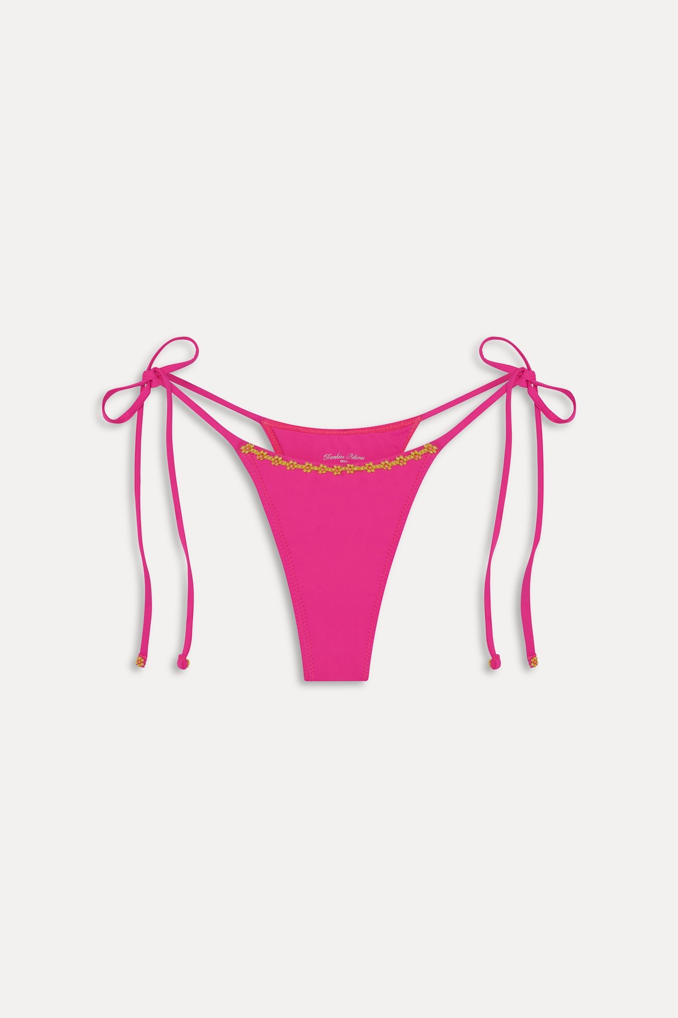Divine Skimpy Beaded Bikini Bottom  Sea Star Pink