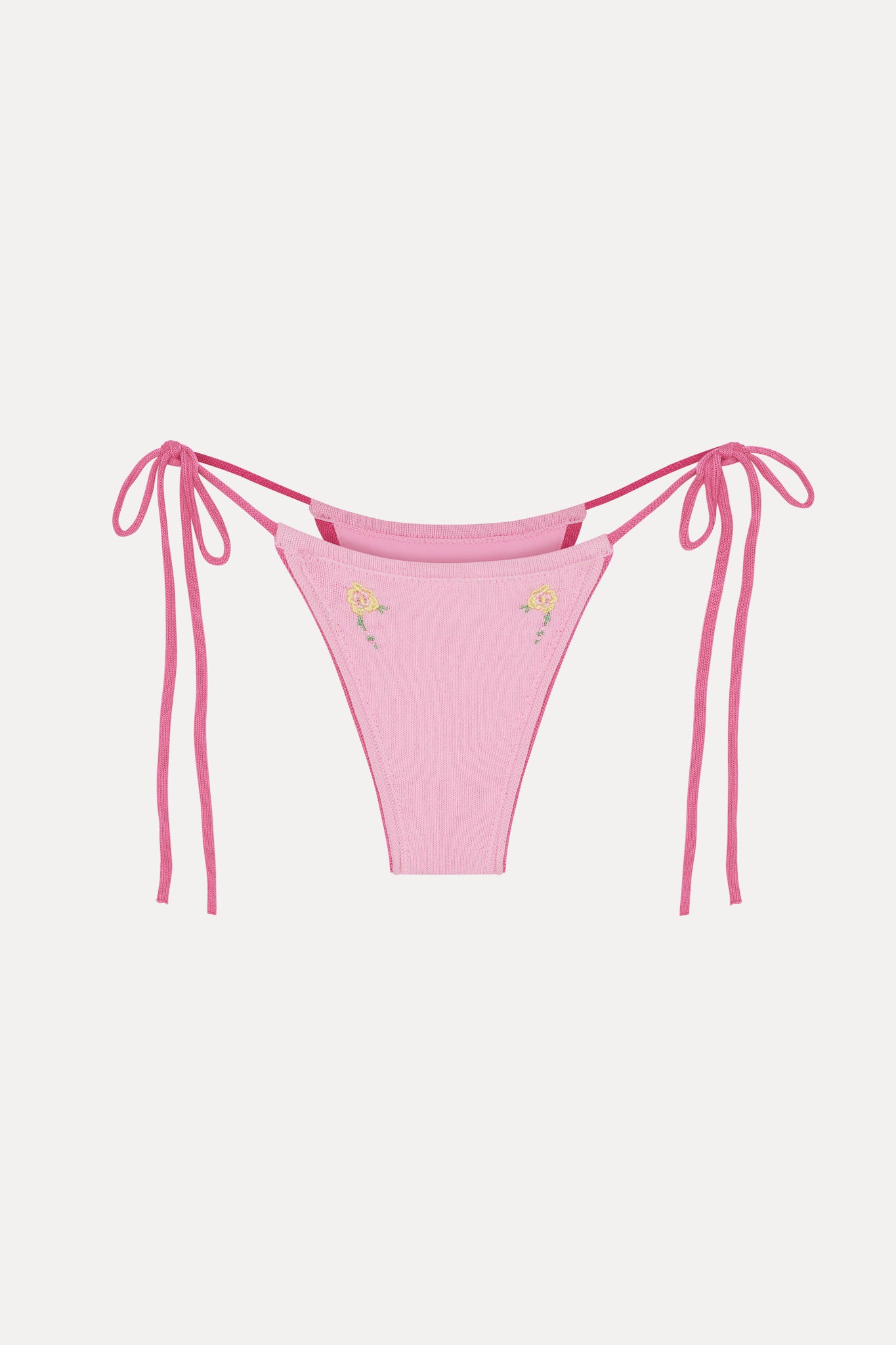 Divine Knit Skimpy Bikini Bottom  Strawberry Lemonade