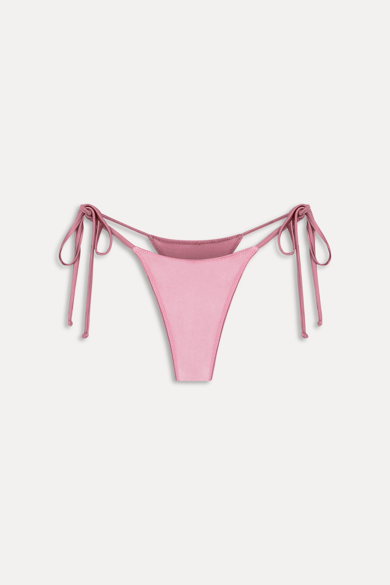 Divine Satin Skimpy Bikini Bottom  Sunset Pink