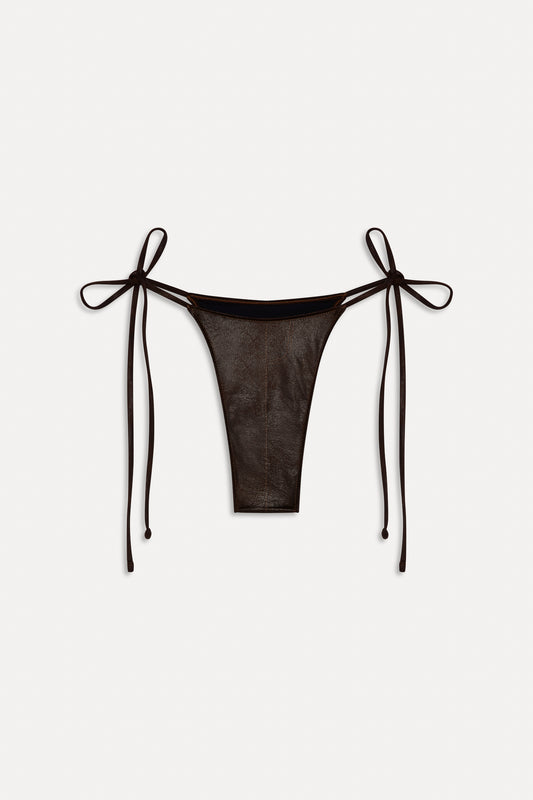 BELLA HADID Divine Skimpy Bikini Bottom Cocoa by Frankies Bikinis 