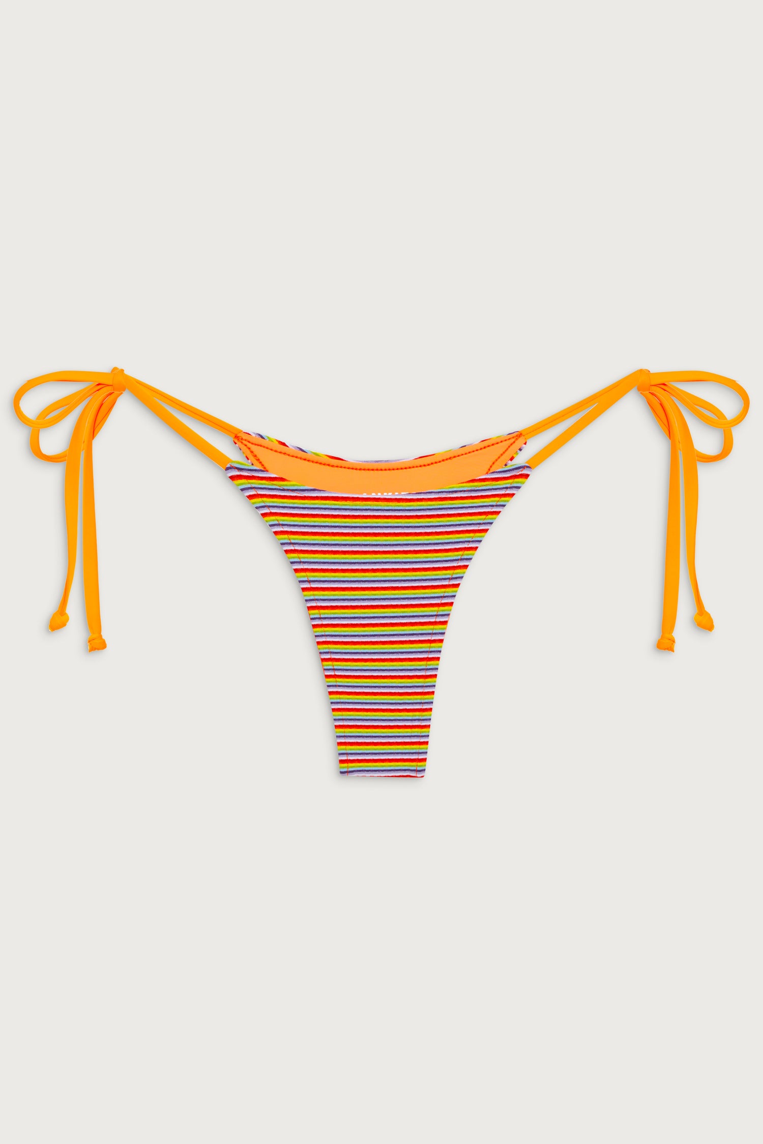 No Boundaries Bikini - Orange/White Stripe