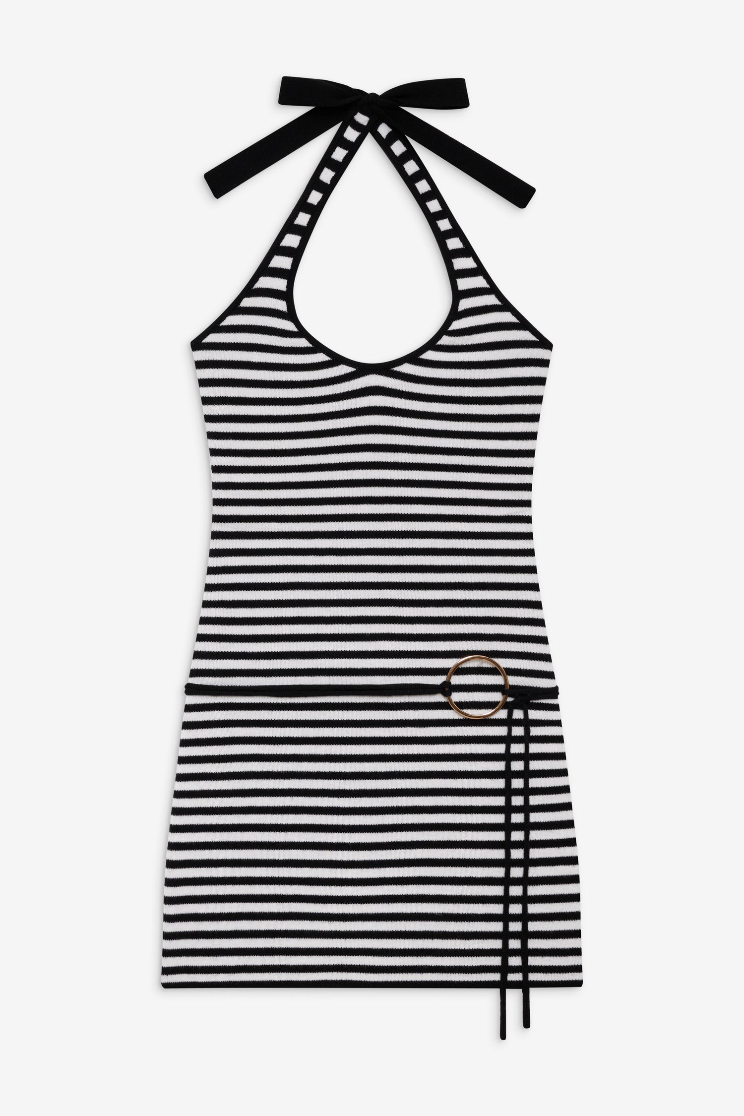 Dolly Knit Mini Dress  Jet Stripe