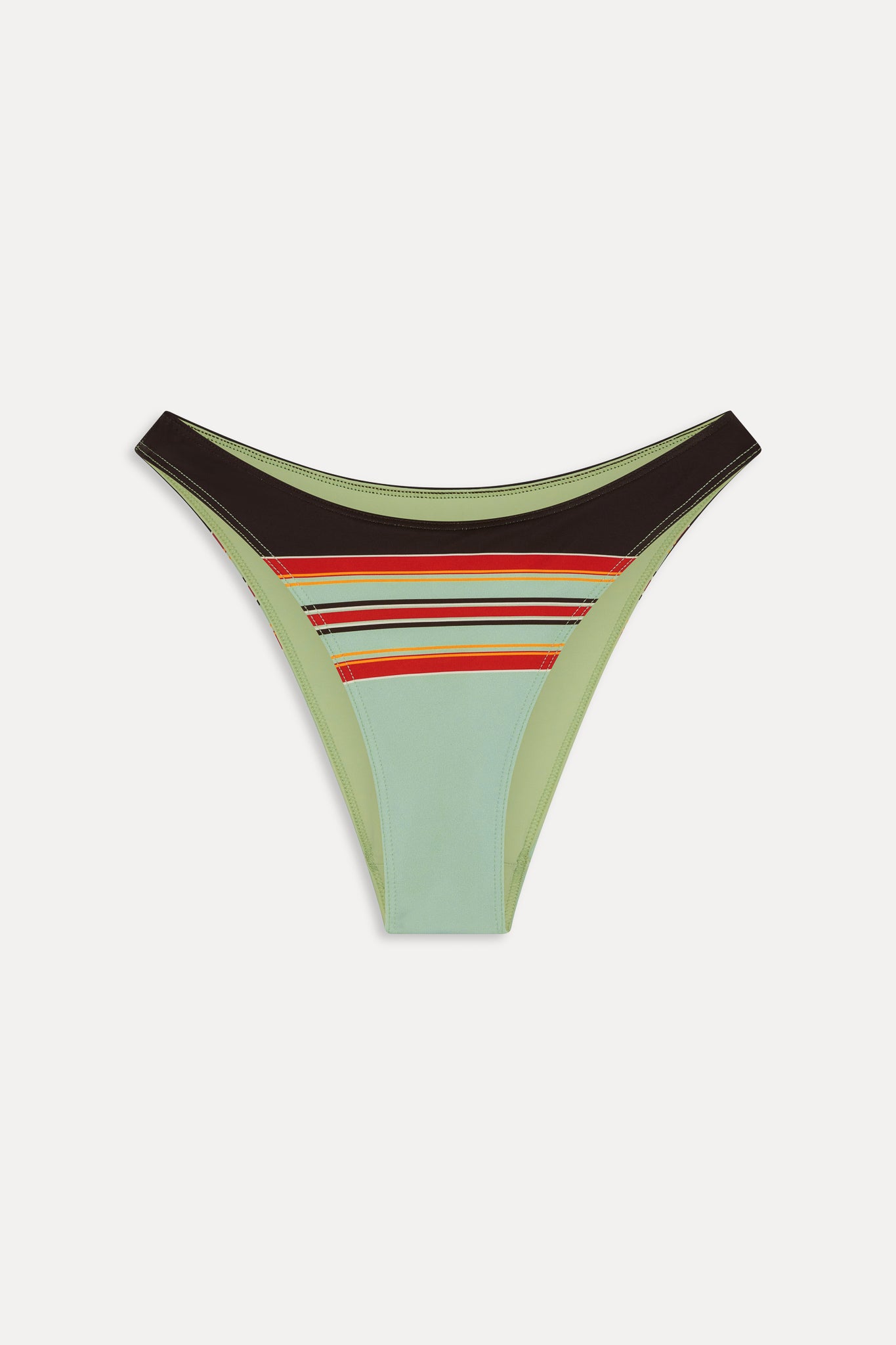 Dove Striped Bikini Bottom  Desert Dusk