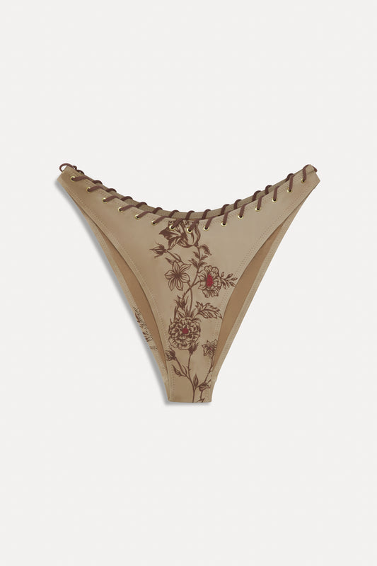 BELLA HADID Dove Bikini Bottom Desert Rose by Frankies Bikinis 