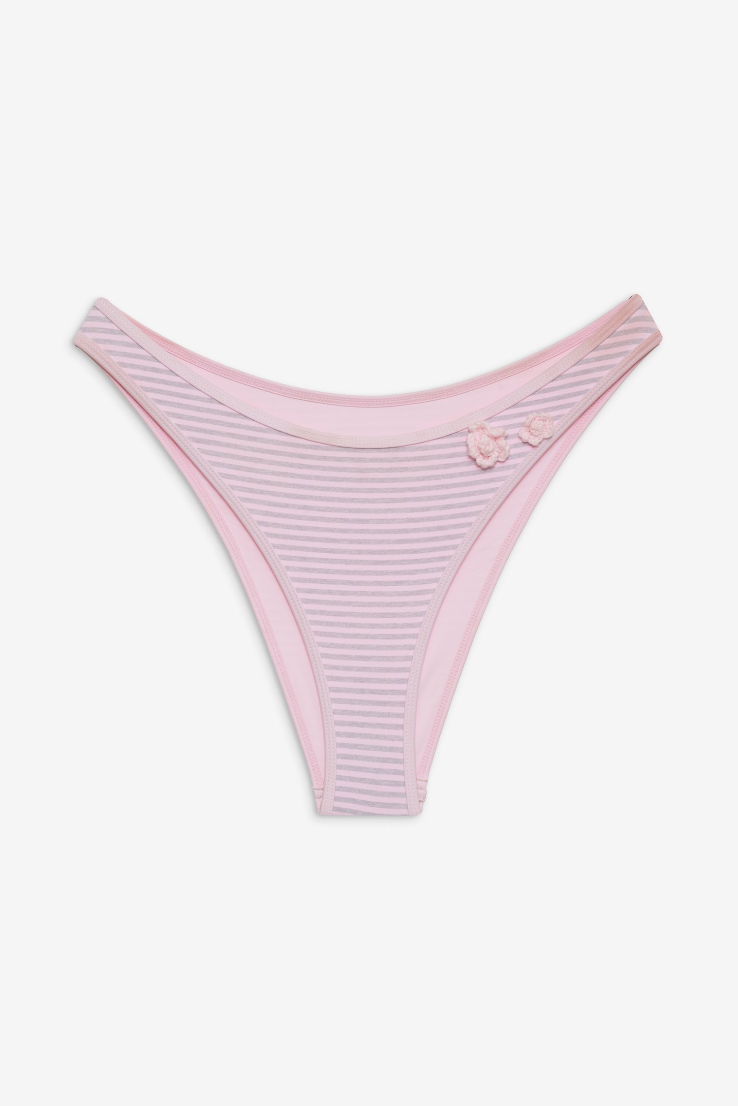 Dove Bikini Bottom  Rosewater Stripe