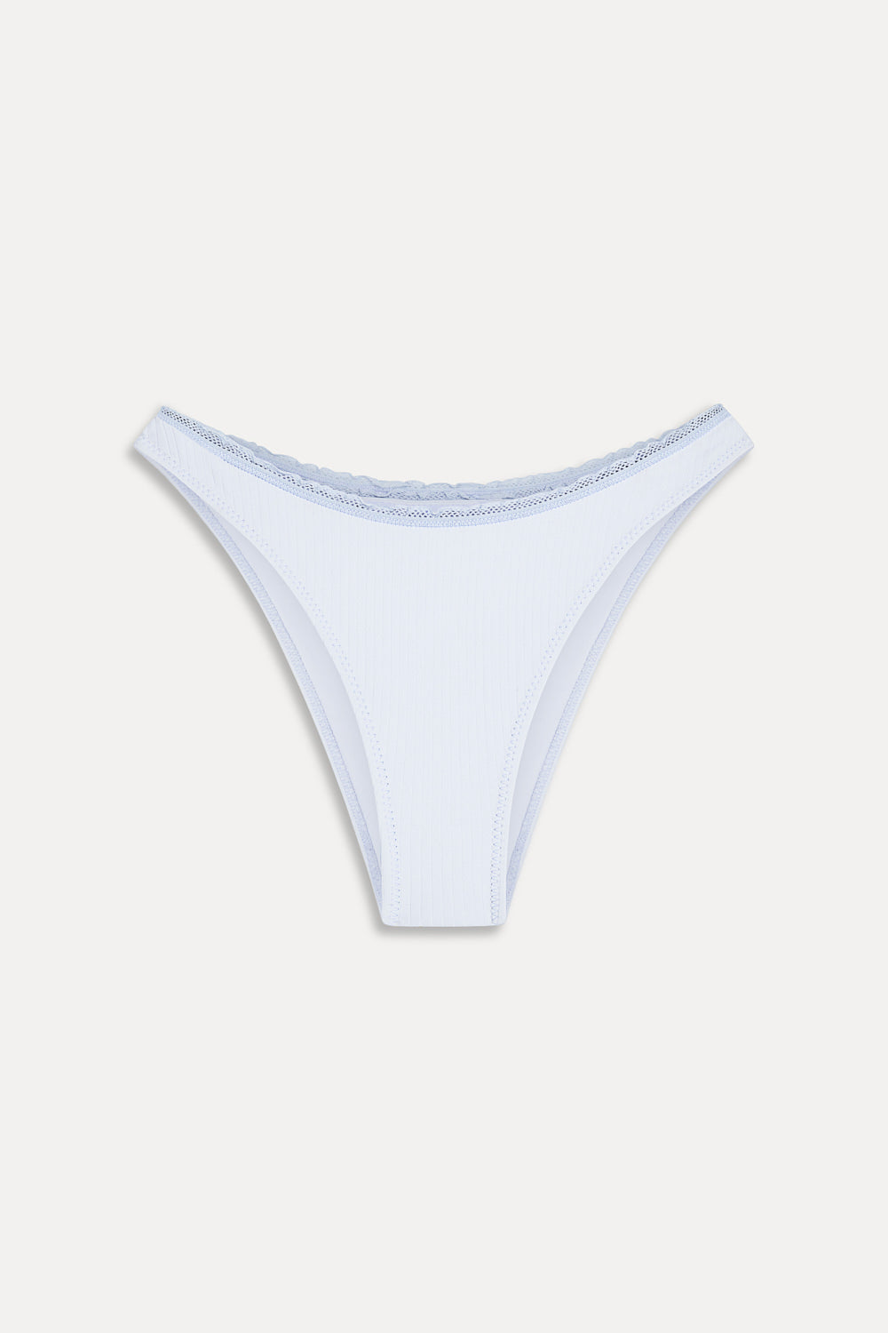 x Paige Lorenze Dove Ribbed Classic Bikini Bottom  Something Blue