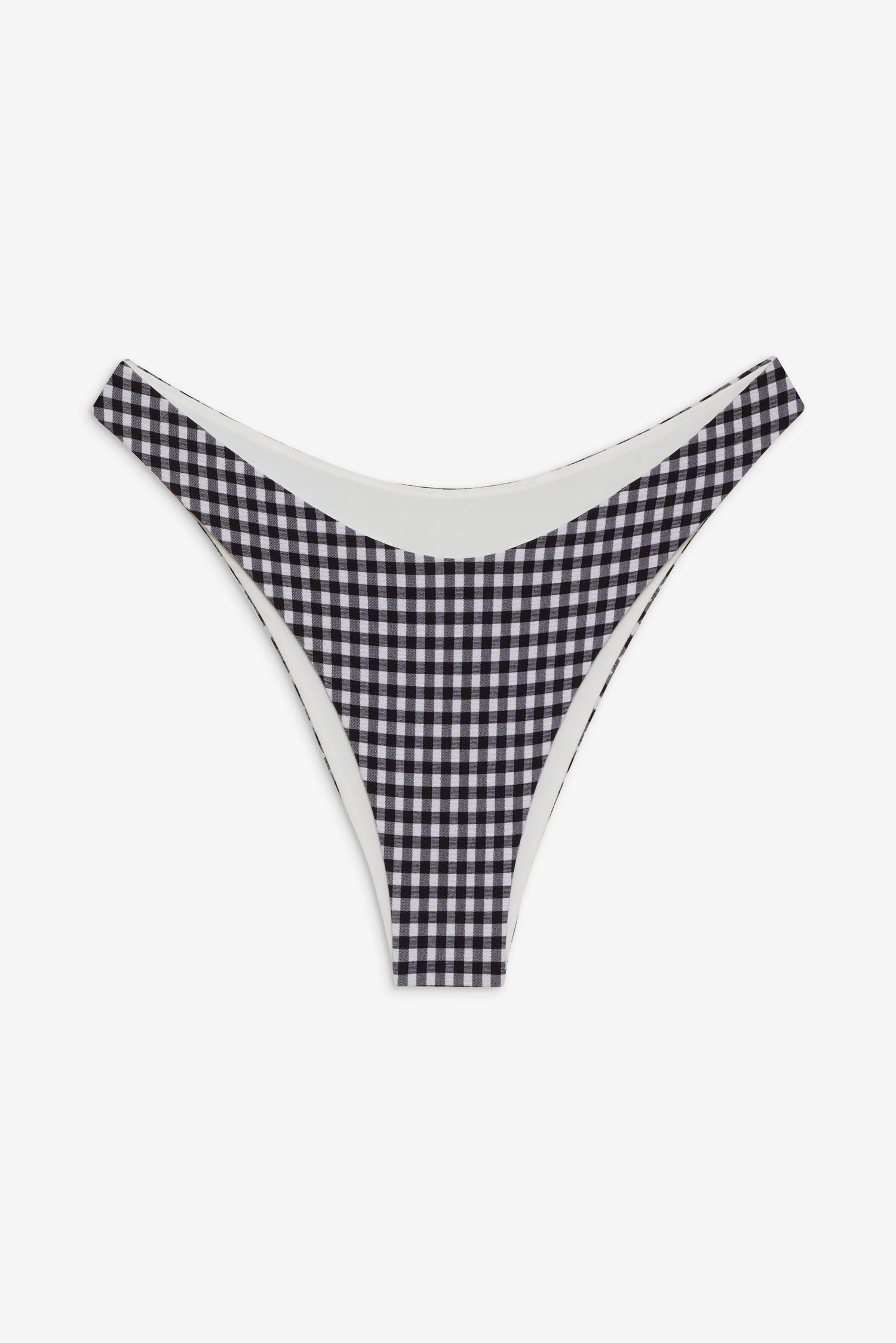 Dove Gingham Bikini Bottom  Blackberry Gingham