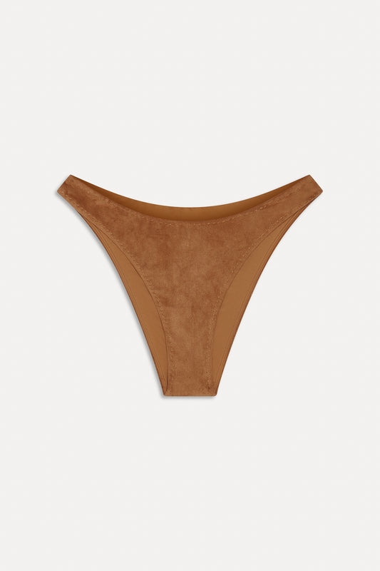 BELLA HADID Dove Bikini Bottom Sunkissed Suede by Frankies Bikinis 