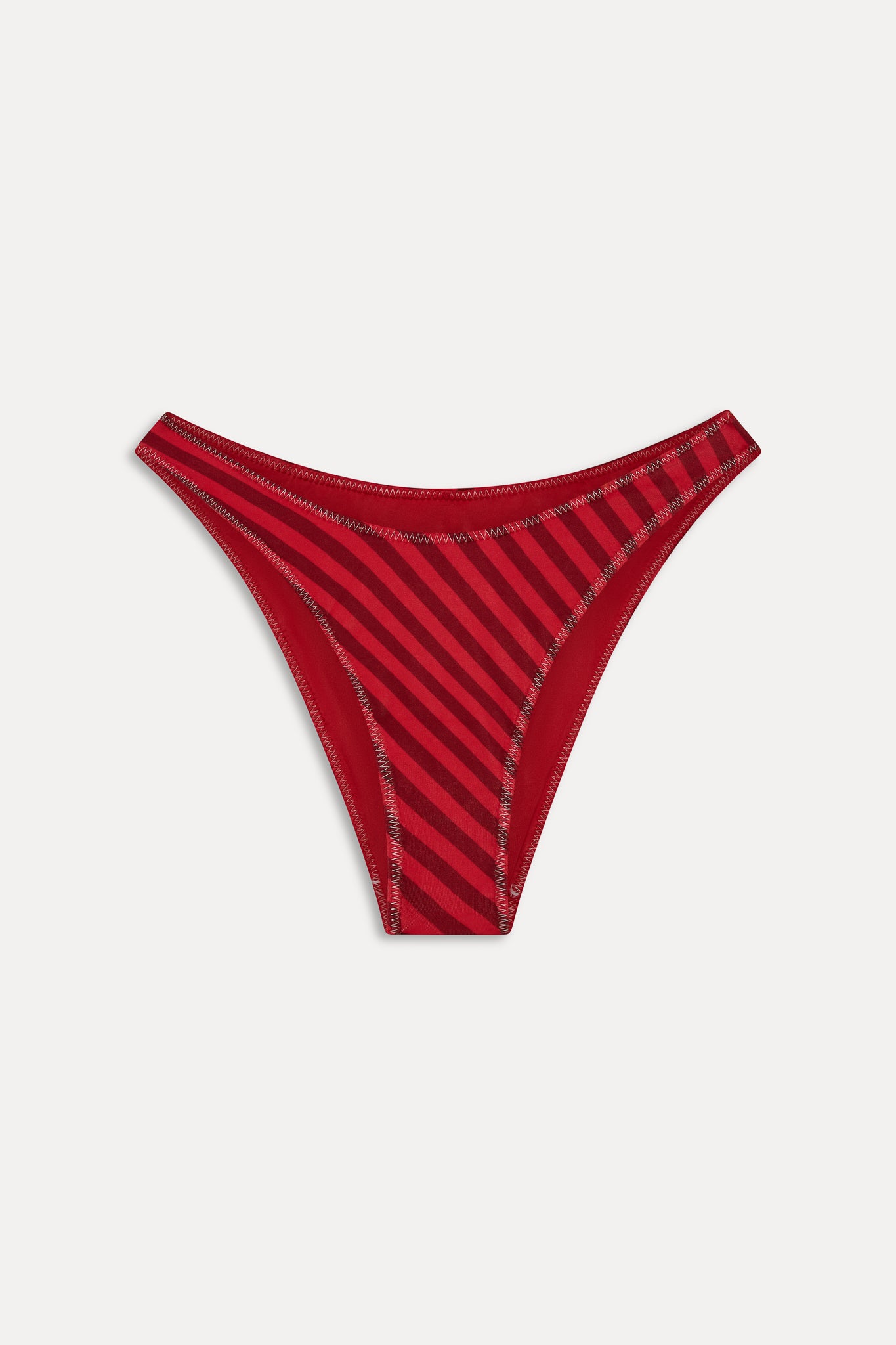 x JENNIE Dove Satin Bikini Bottom  Spring Stripe