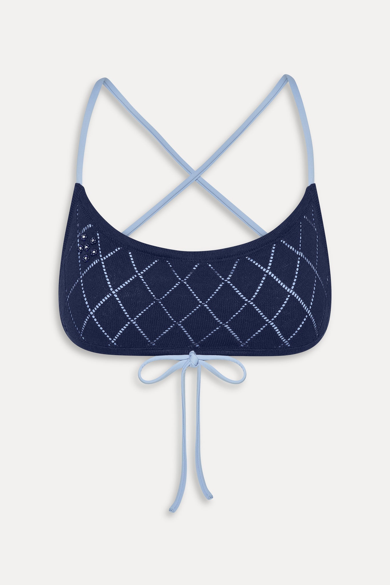 Dreamy Skimpy Bikini Top  Diamond Stitch