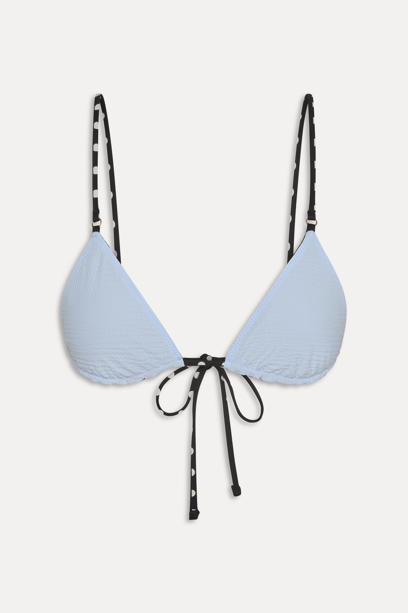 Elena Reversible Micro Bikini Top  Frost