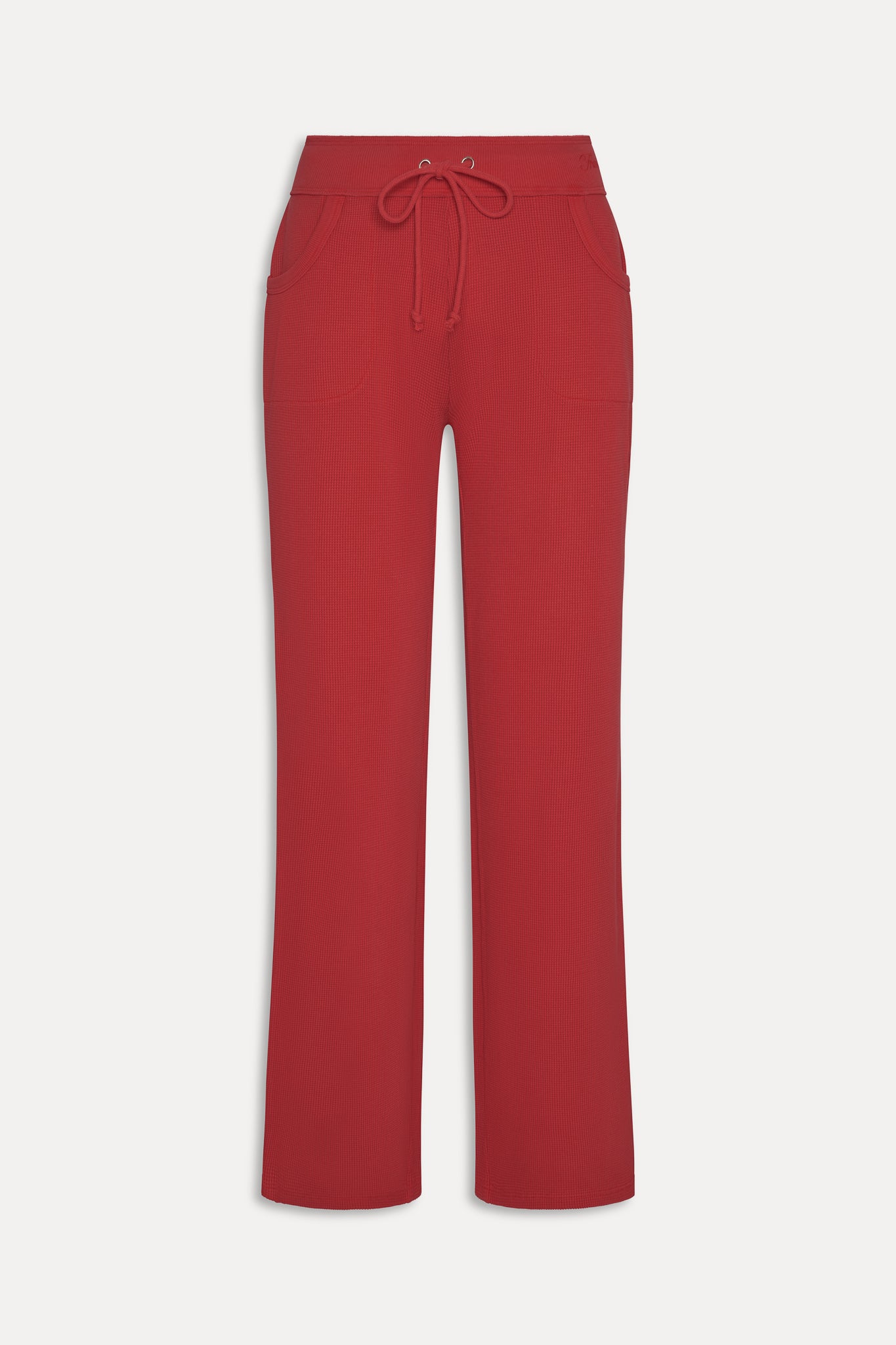 Emma Thermal Low Rise Pants  Strawberry Red