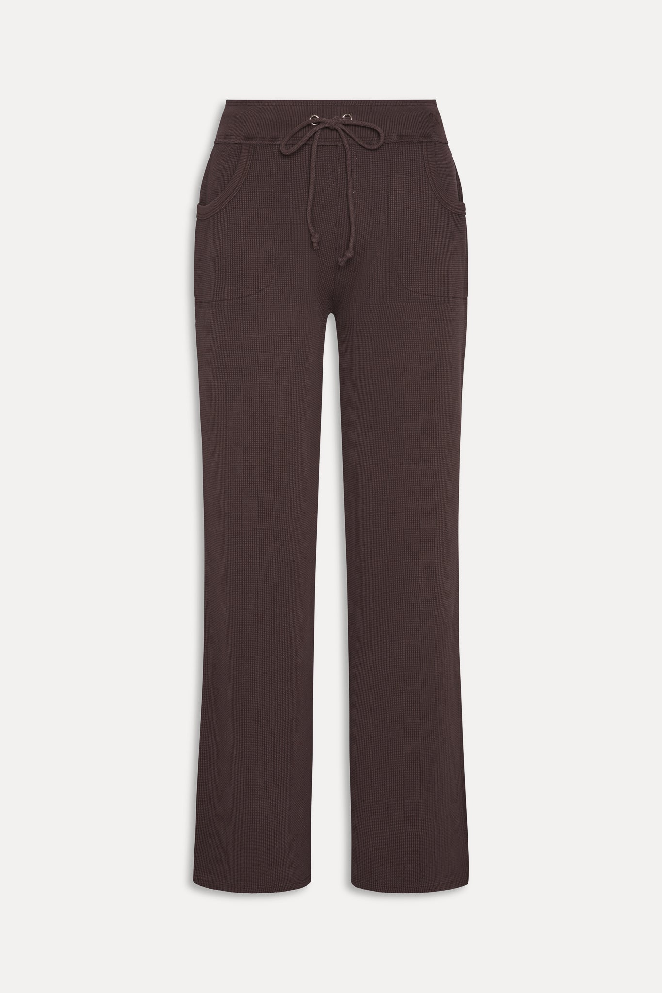 Emma Thermal Low Rise Pants  Walnut