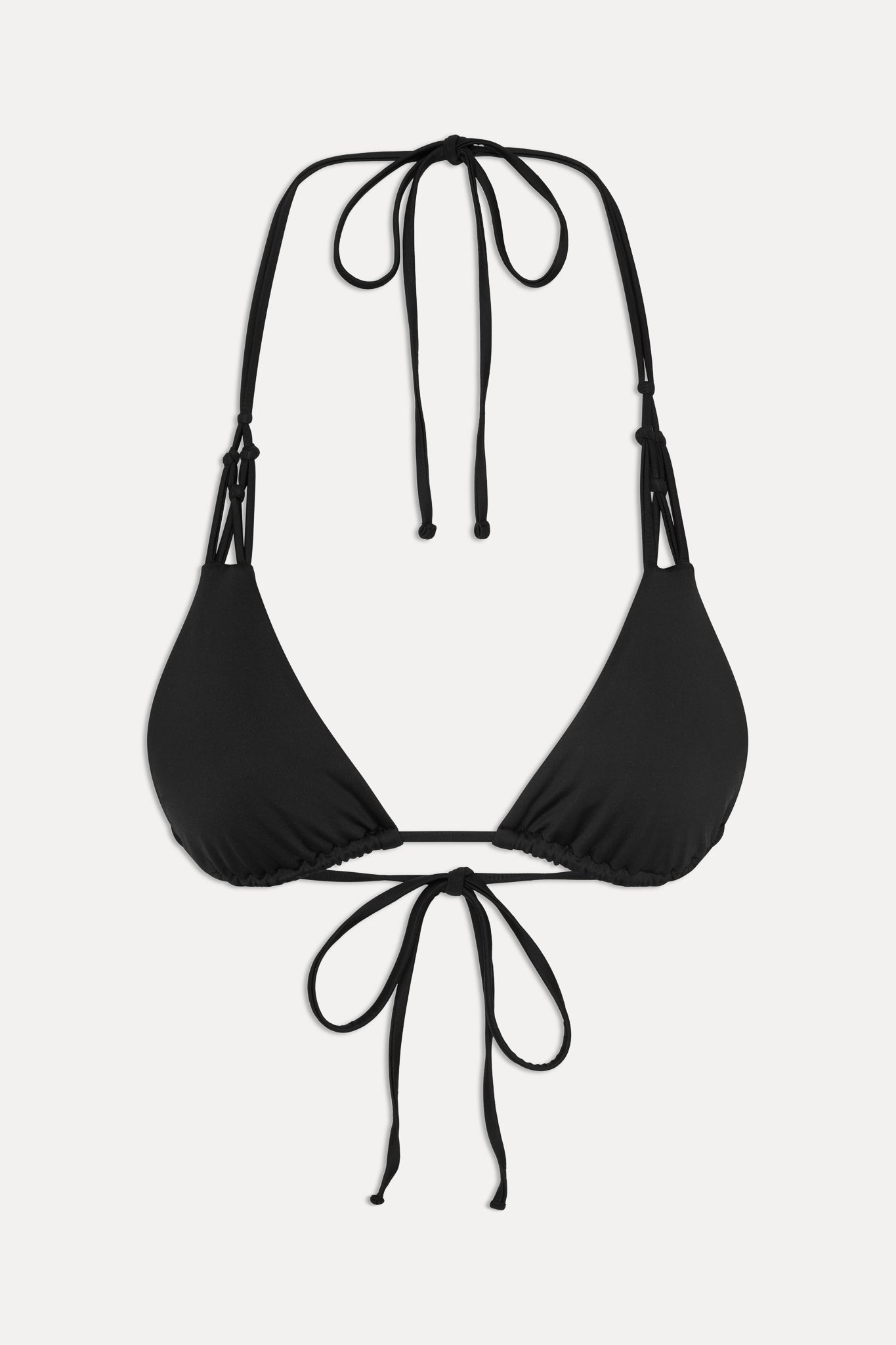 x JENNIE Encore Triangle Bikini Top  Black