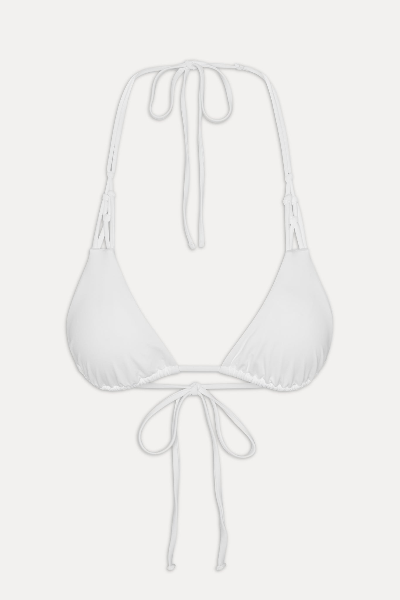 x JENNIE Encore Triangle Bikini Top  Optic White