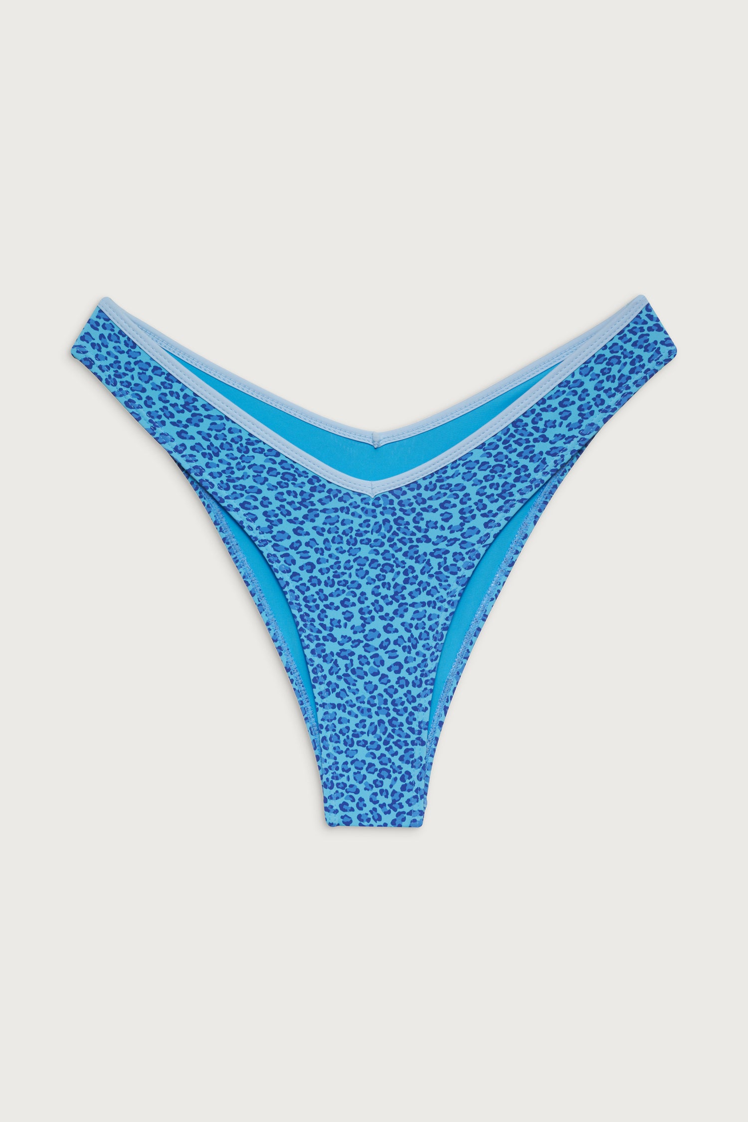 Enzo Cheeky Bikini Bottom  Cobalt Cheetah