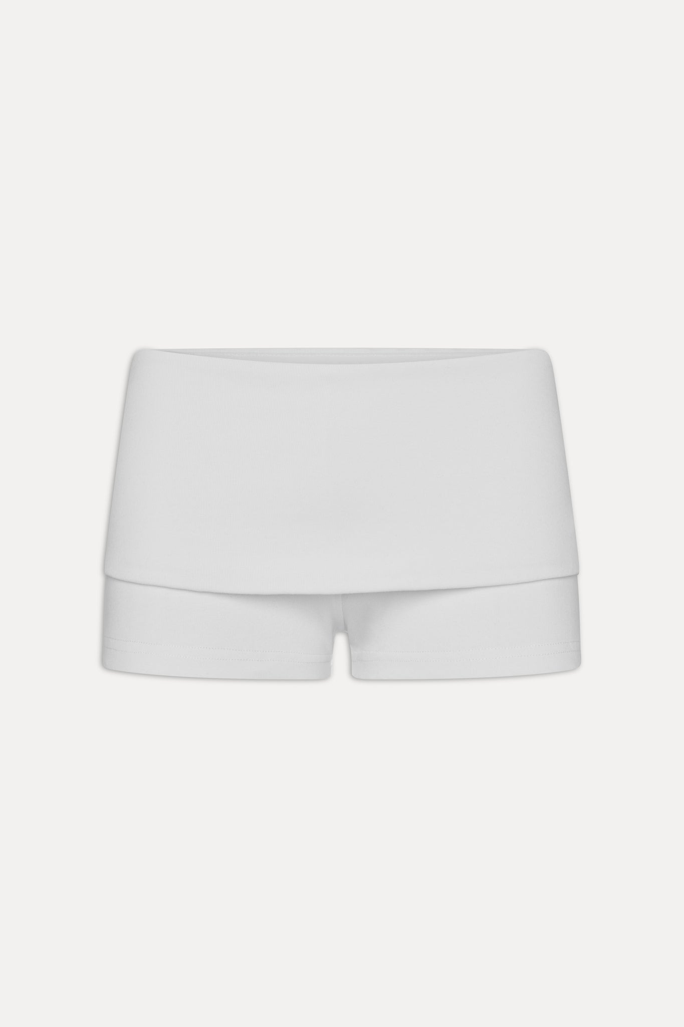 x JENNIE Eva Cotton Mini Shorts  Optic White