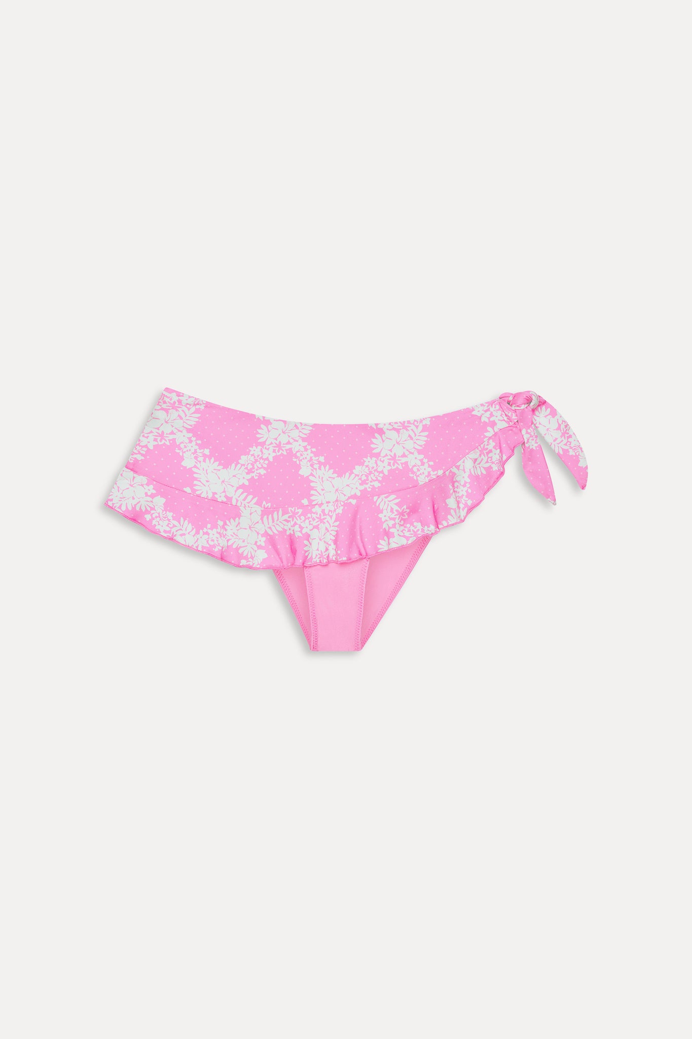 Farah Satin Swim Skirt  Tropical Pink Polka Dot