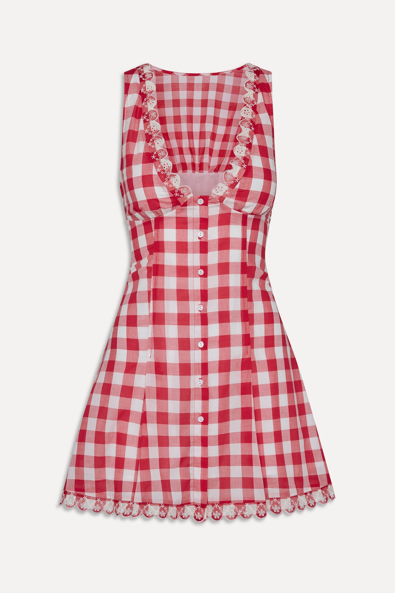 x BELLA HADID Farm Gingham Mini Dress  Malibu Picnic