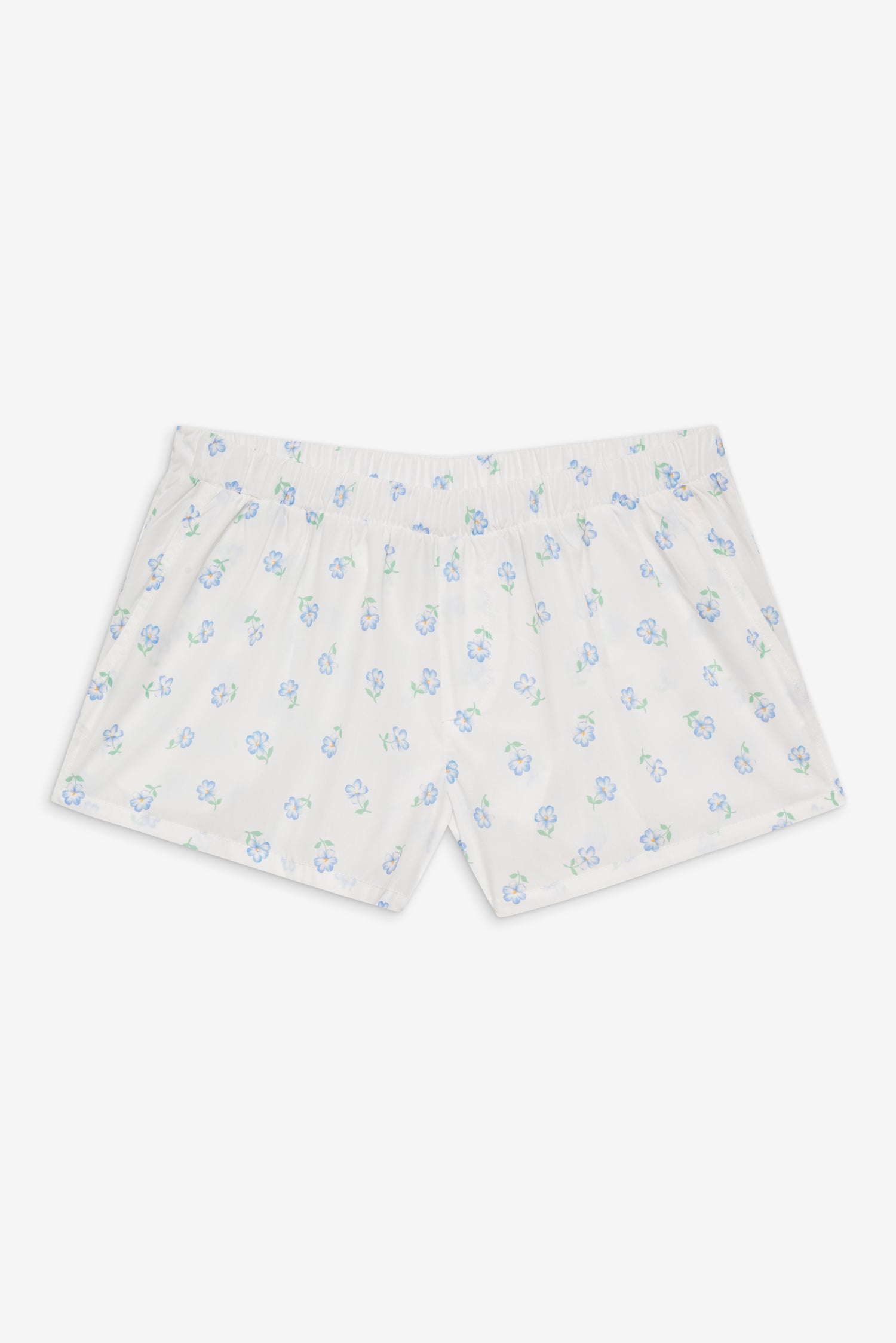 Farmhouse Boxer Sleep Shorts  Periwinkle