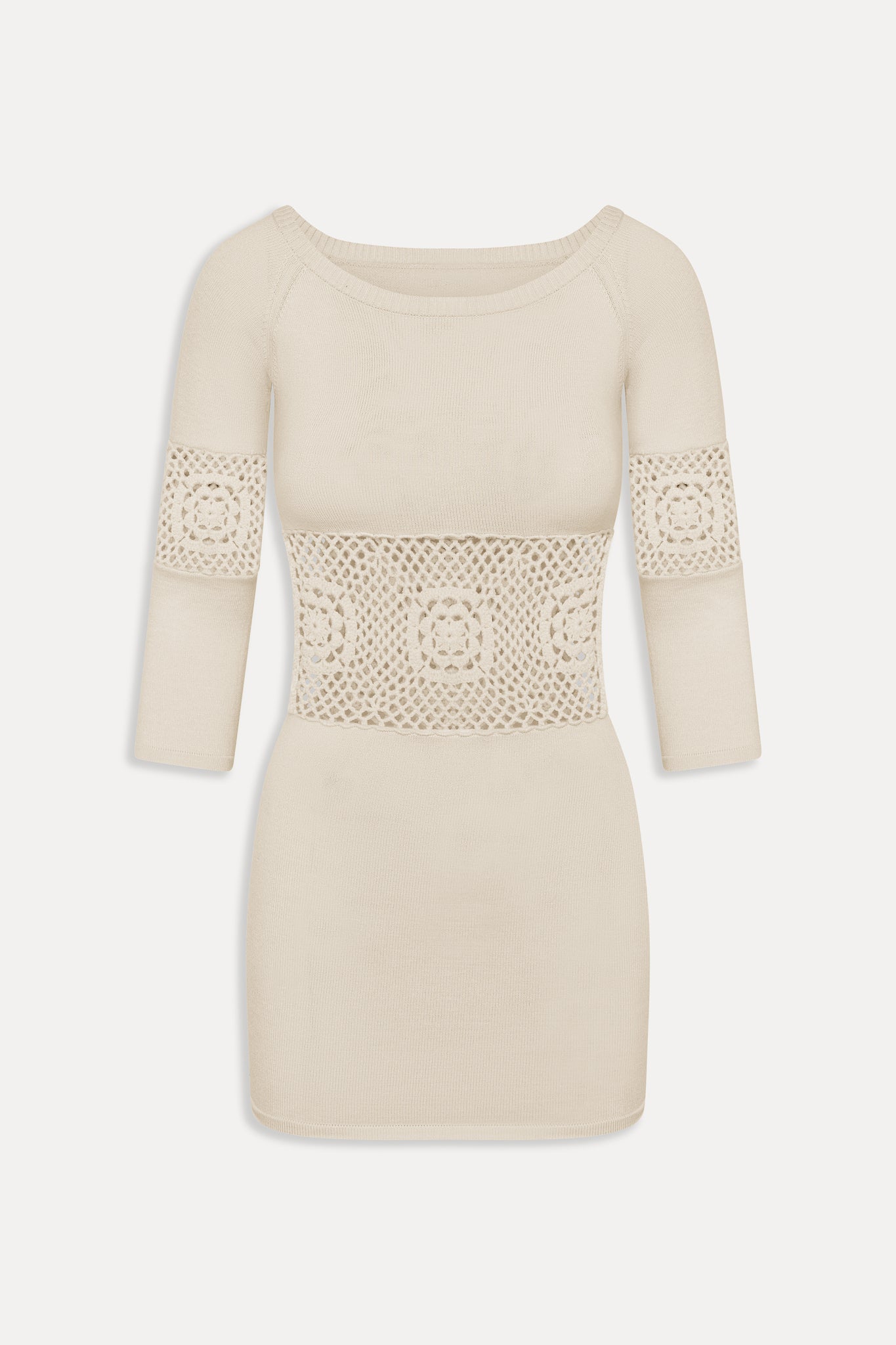 Festival Crochet Knit Mini Dress  Bunny